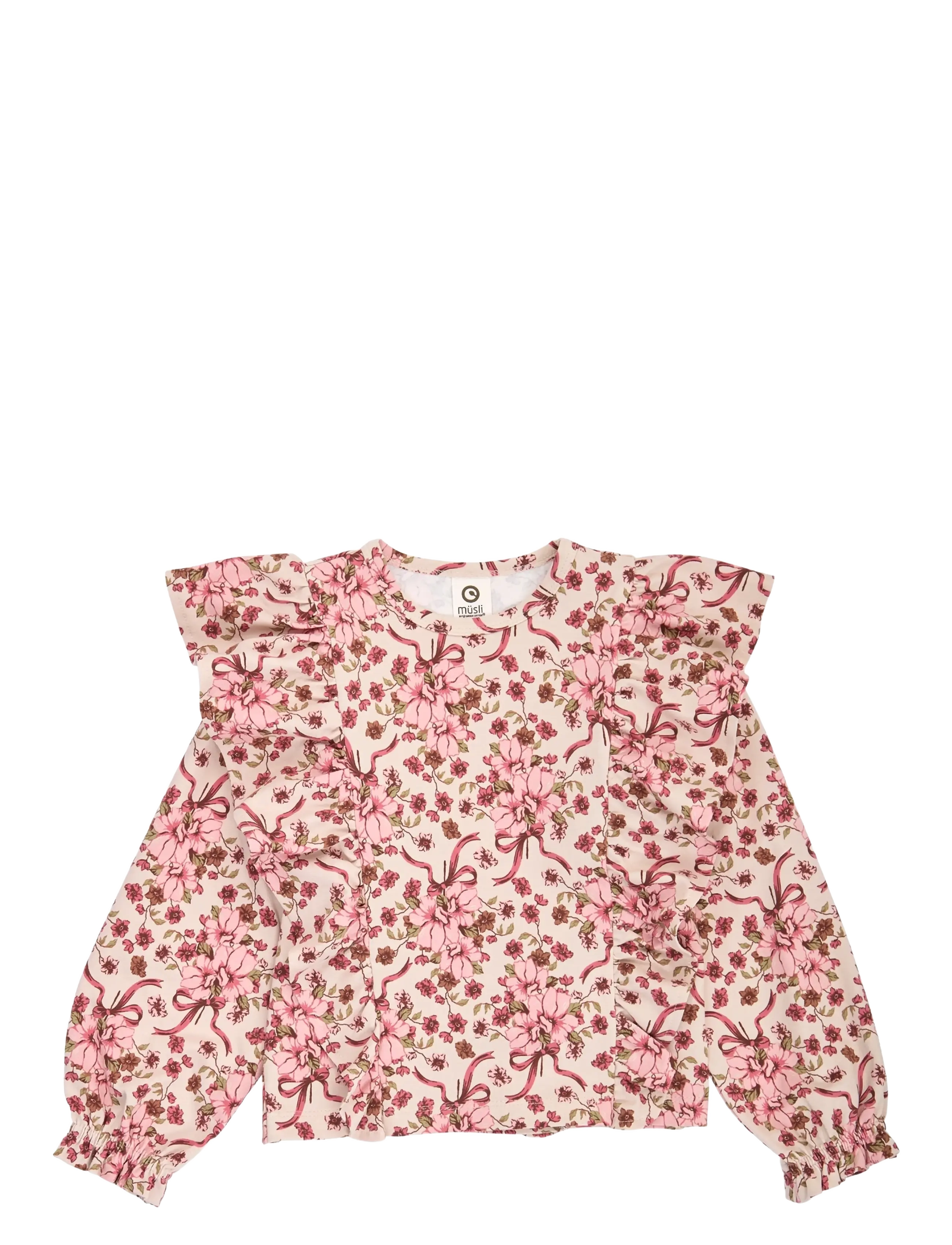 Müsli Bouquet ruffle l/s T - Kleidung - OAK/ BLUSH/ BAROQUE ROSE / pink/rose