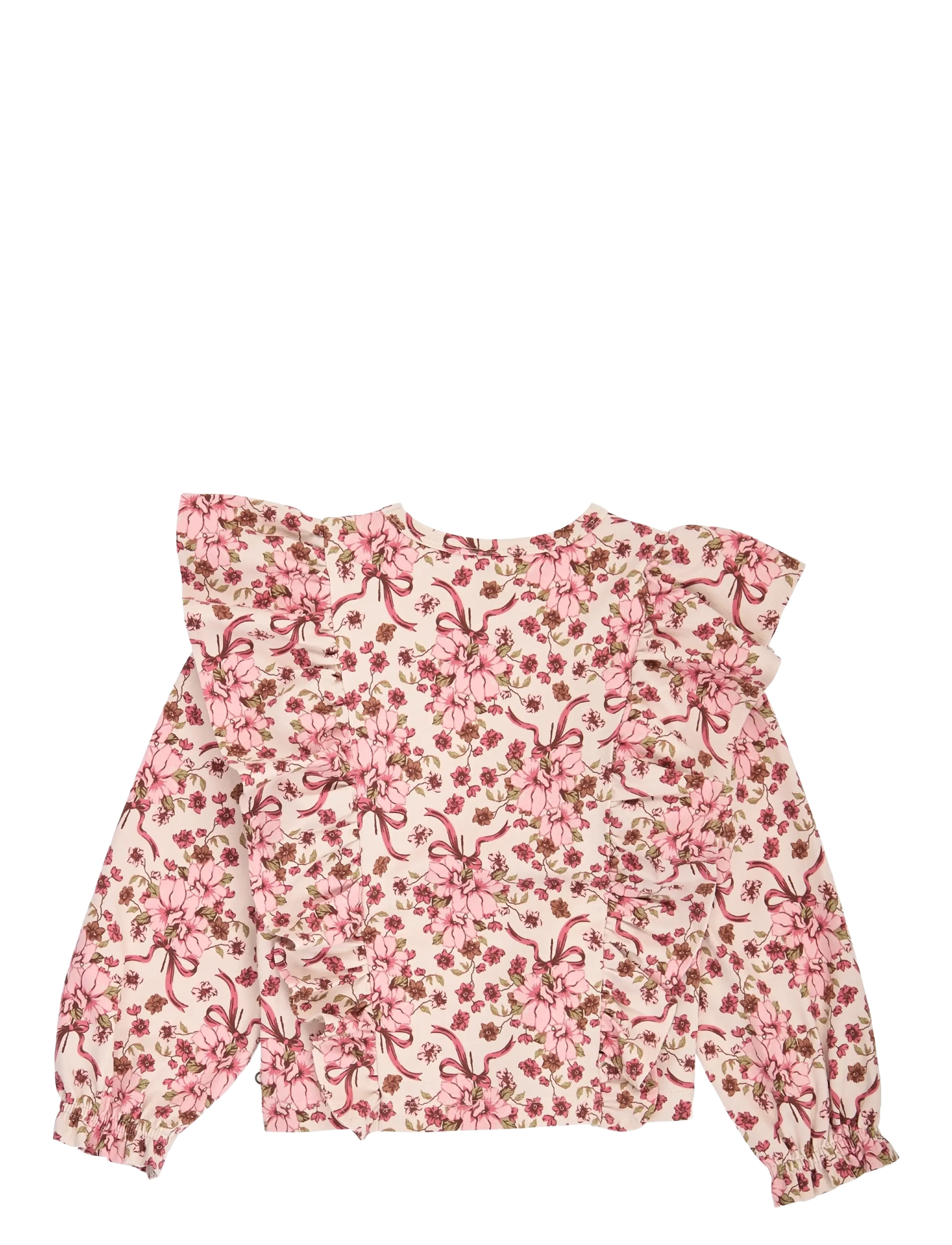 Müsli - Bouquet ruffle l/s T - langärmelig - oak/ blush/ baroque rose - 2