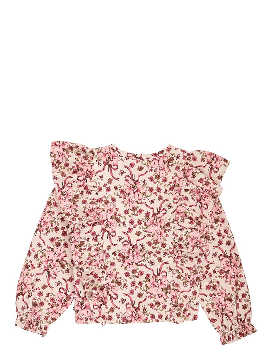 Müsli - Bouquet ruffle l/s T - langärmelig - oak/ blush/ baroque rose - 2