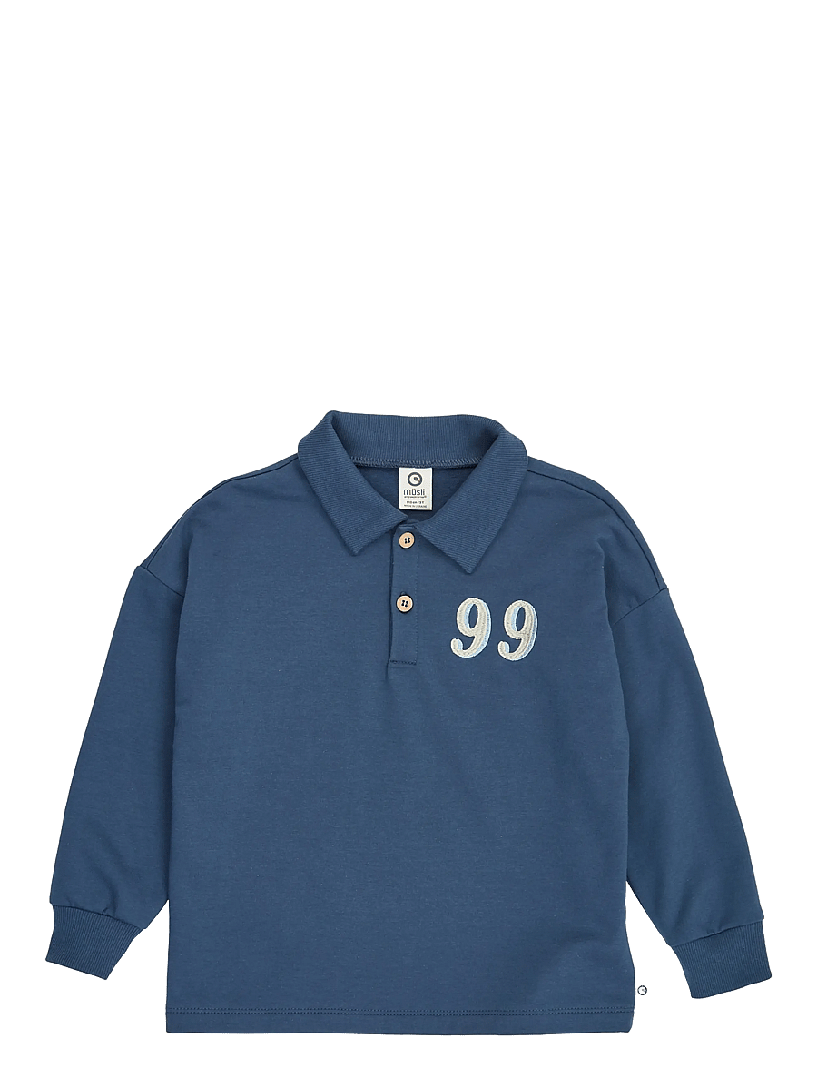 Müsli - Racing sweat l/s polo - langärmelig poloshirt - navy - 0