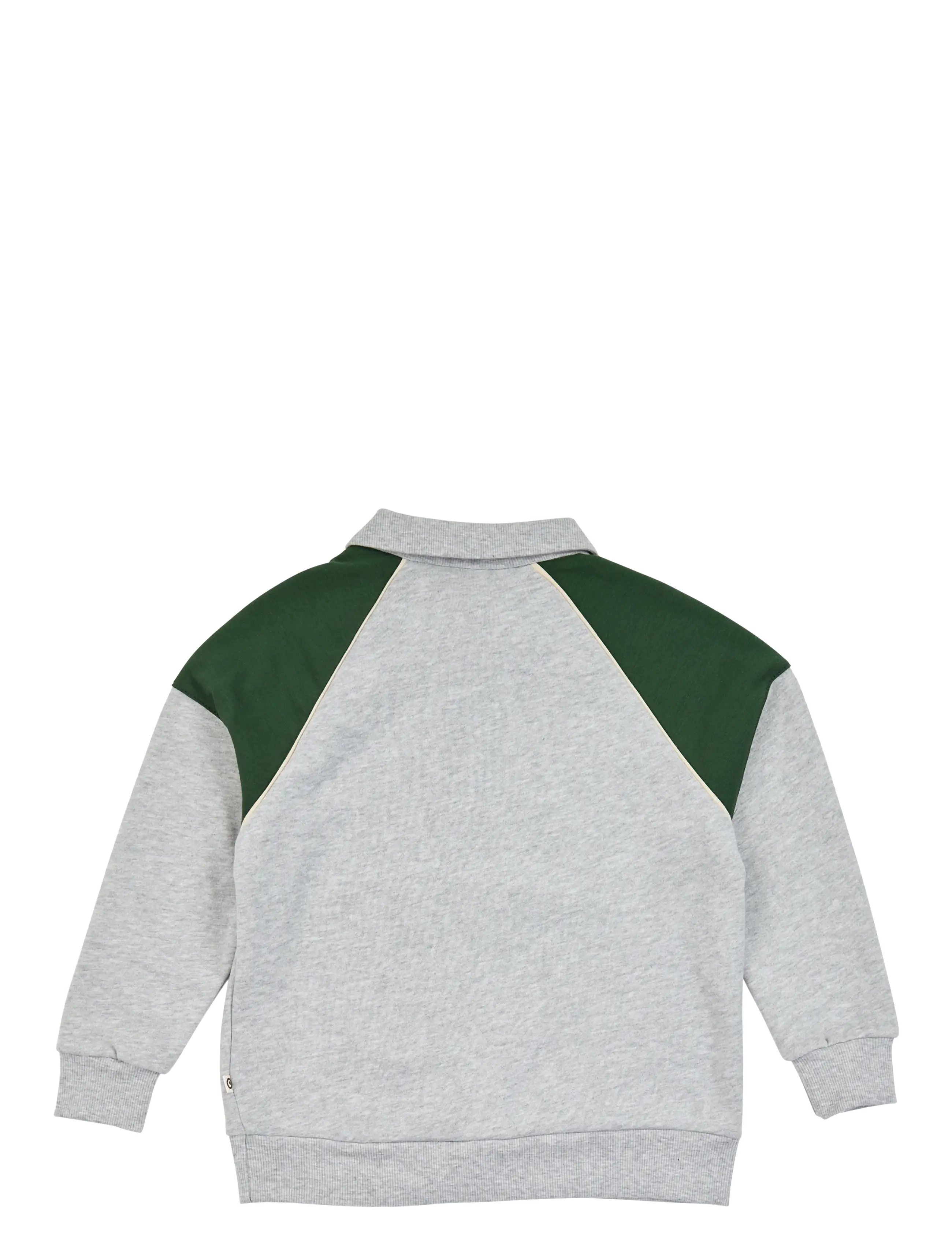 Müsli - Superfan sweat l/s zip polo - sweatshirts - pale greymarl - 2