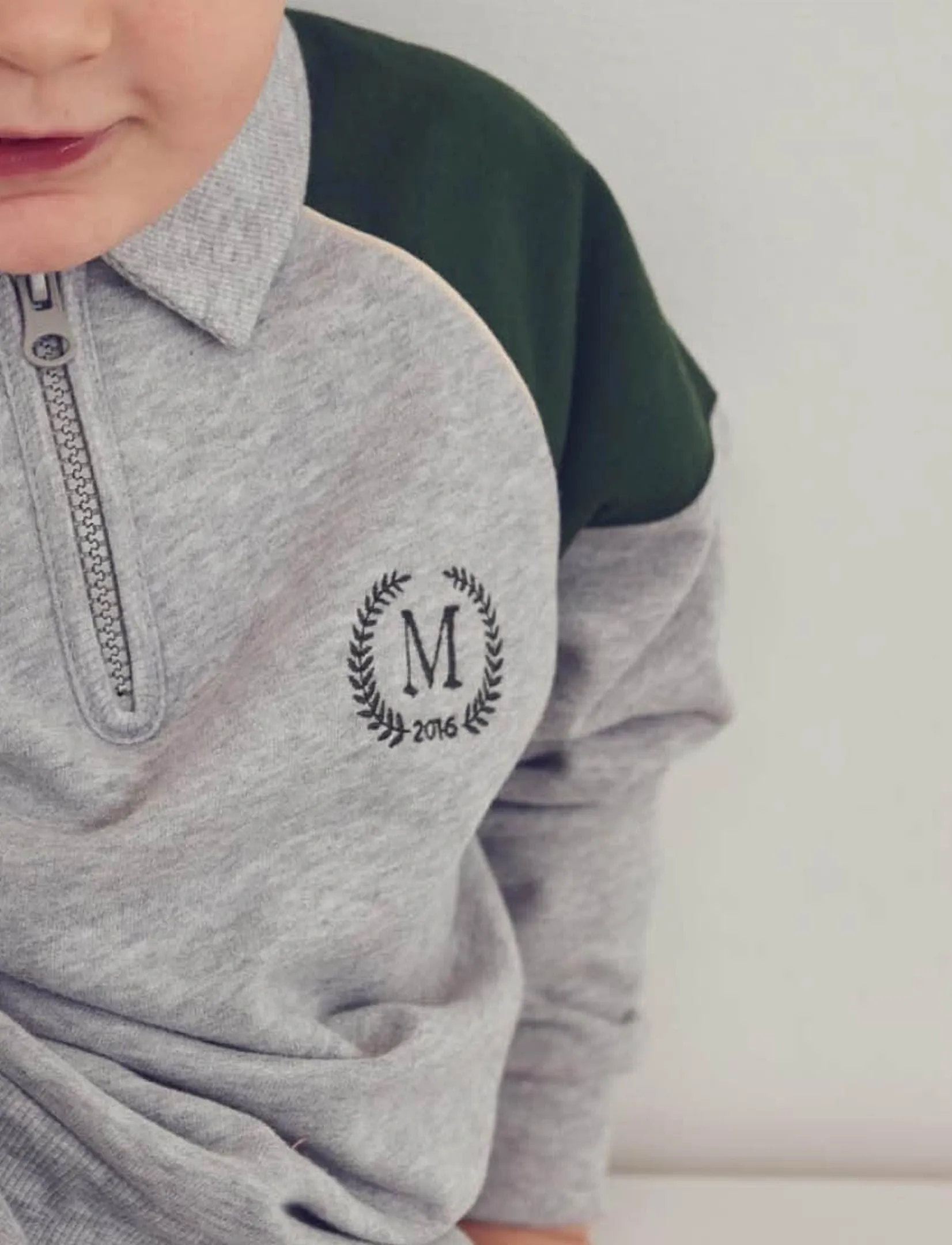 Müsli - Superfan sweat l/s zip polo - sweatshirts - pale greymarl - 4
