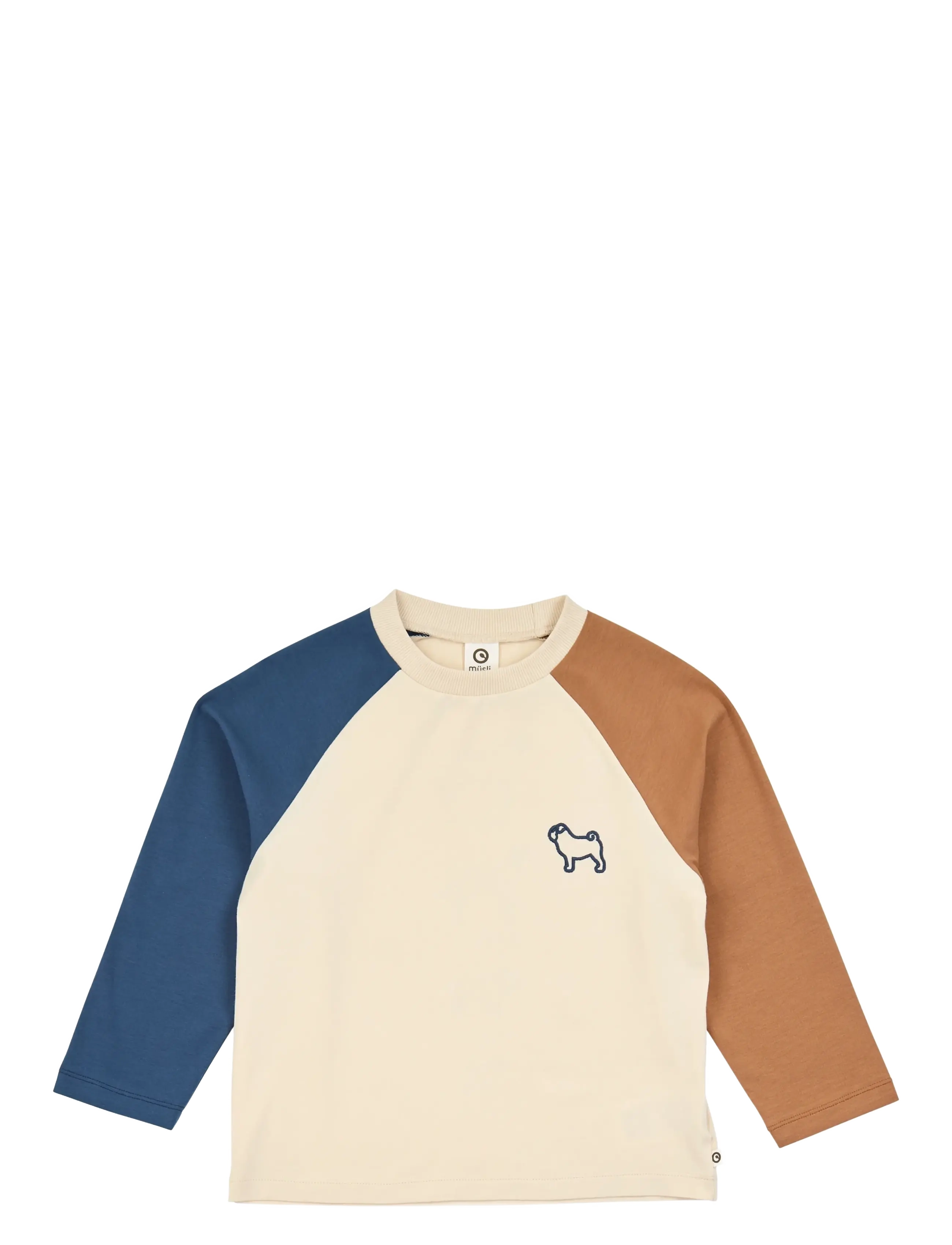 Müsli Dogs color block l/s T - Kleidung - OAK / cream