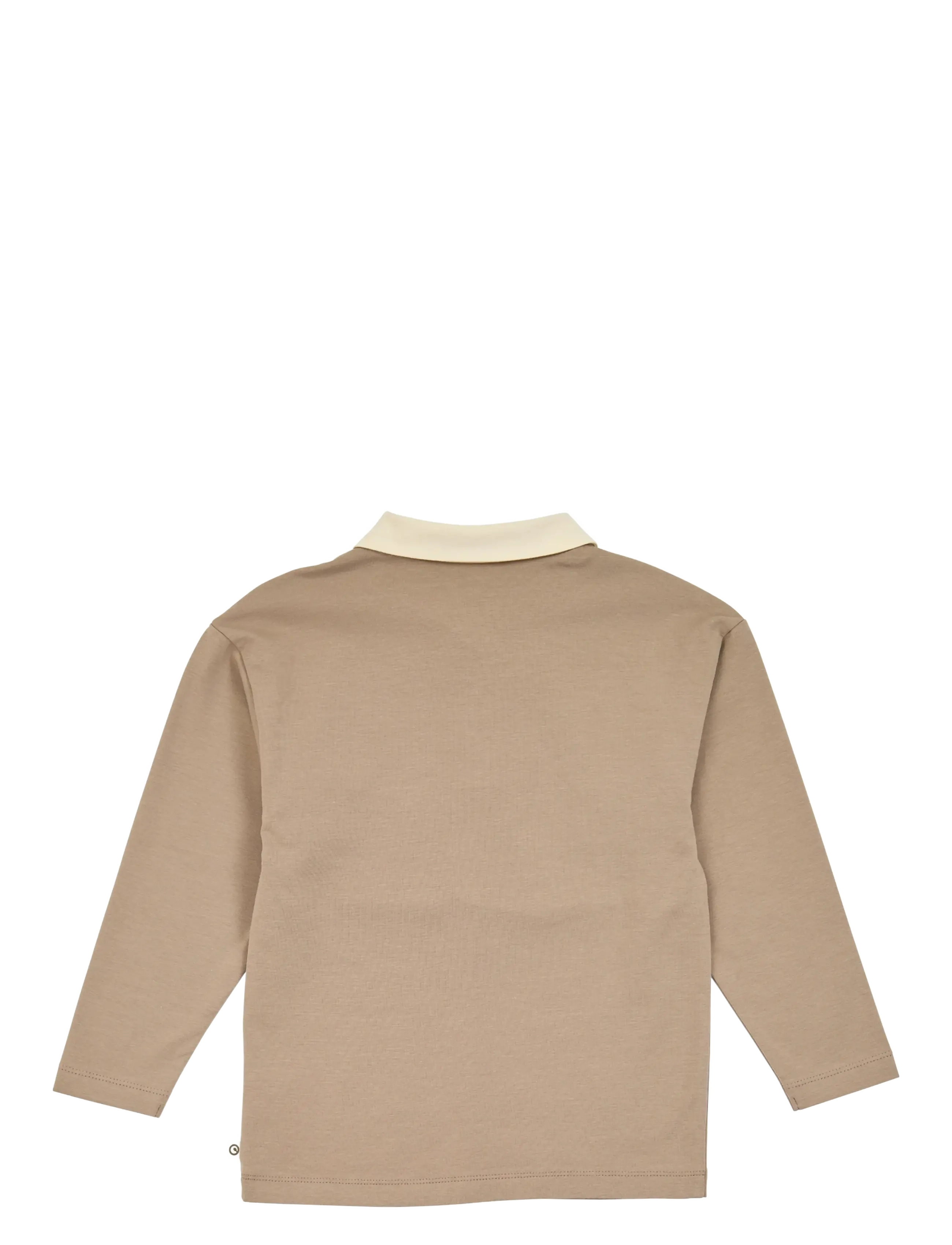 Müsli - Cozy me color block l/s polo shirt - langärmelig poloshirt - walnut - 1