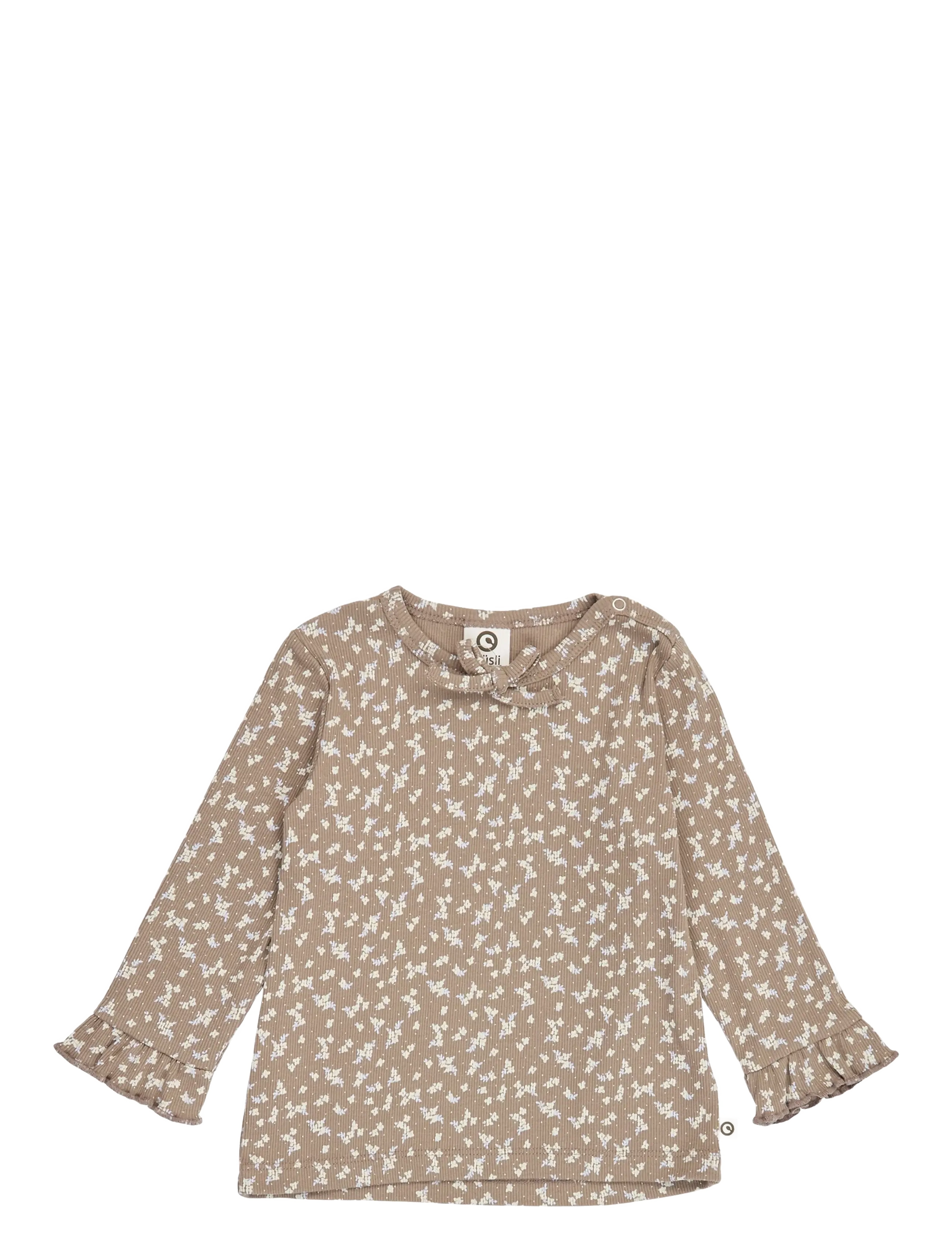 Müsli Alyssum ruffle l/s T baby - Kleidung - WALNUT/ OAK/ MAUVE / brown