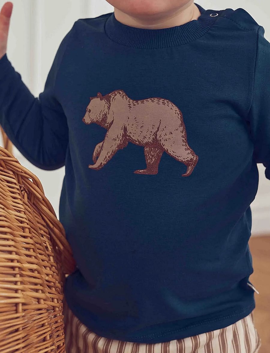 Müsli - Cozy me bear l/s T baby - langärmelig - navy - 0