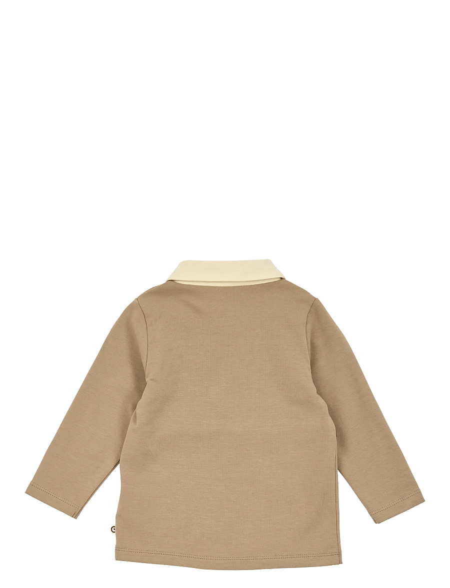 Müsli - Cozy me color block l/s polo shirt baby - langärmelig poloshirt - walnut - 2