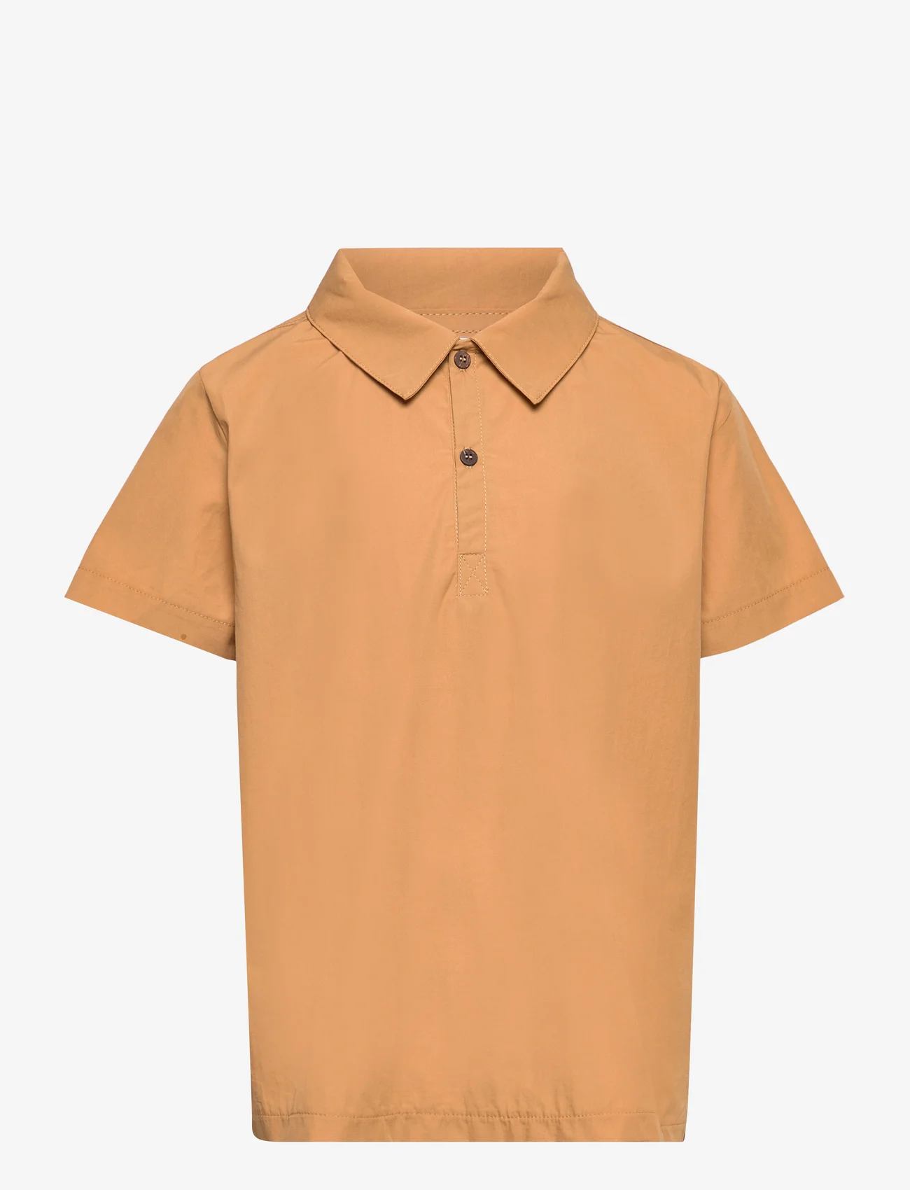 Müsli by Green Cotton - Poplin s/s shirt - polo shirts - cinnamon - 0