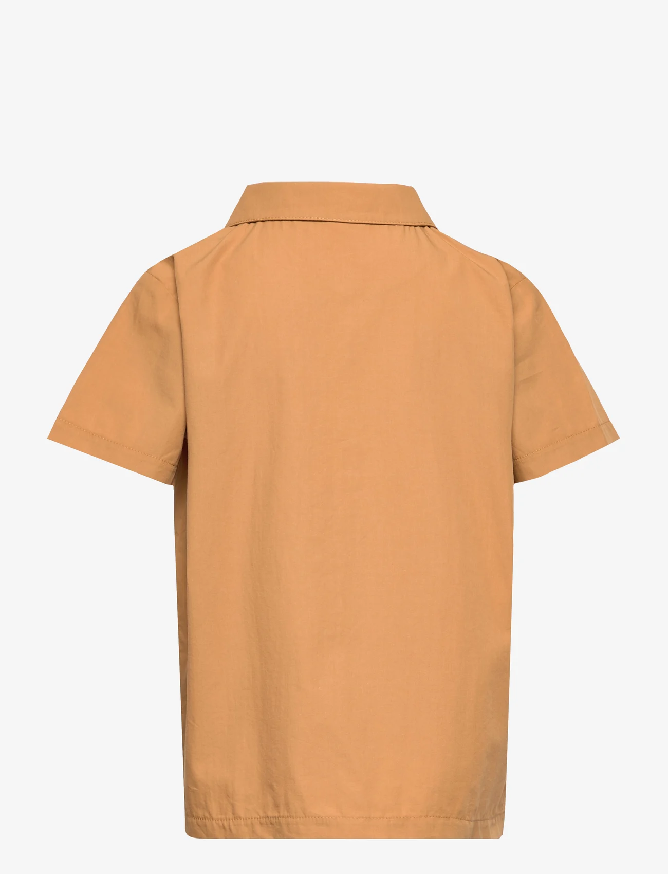 Müsli by Green Cotton - Poplin s/s shirt - polo shirts - cinnamon - 1