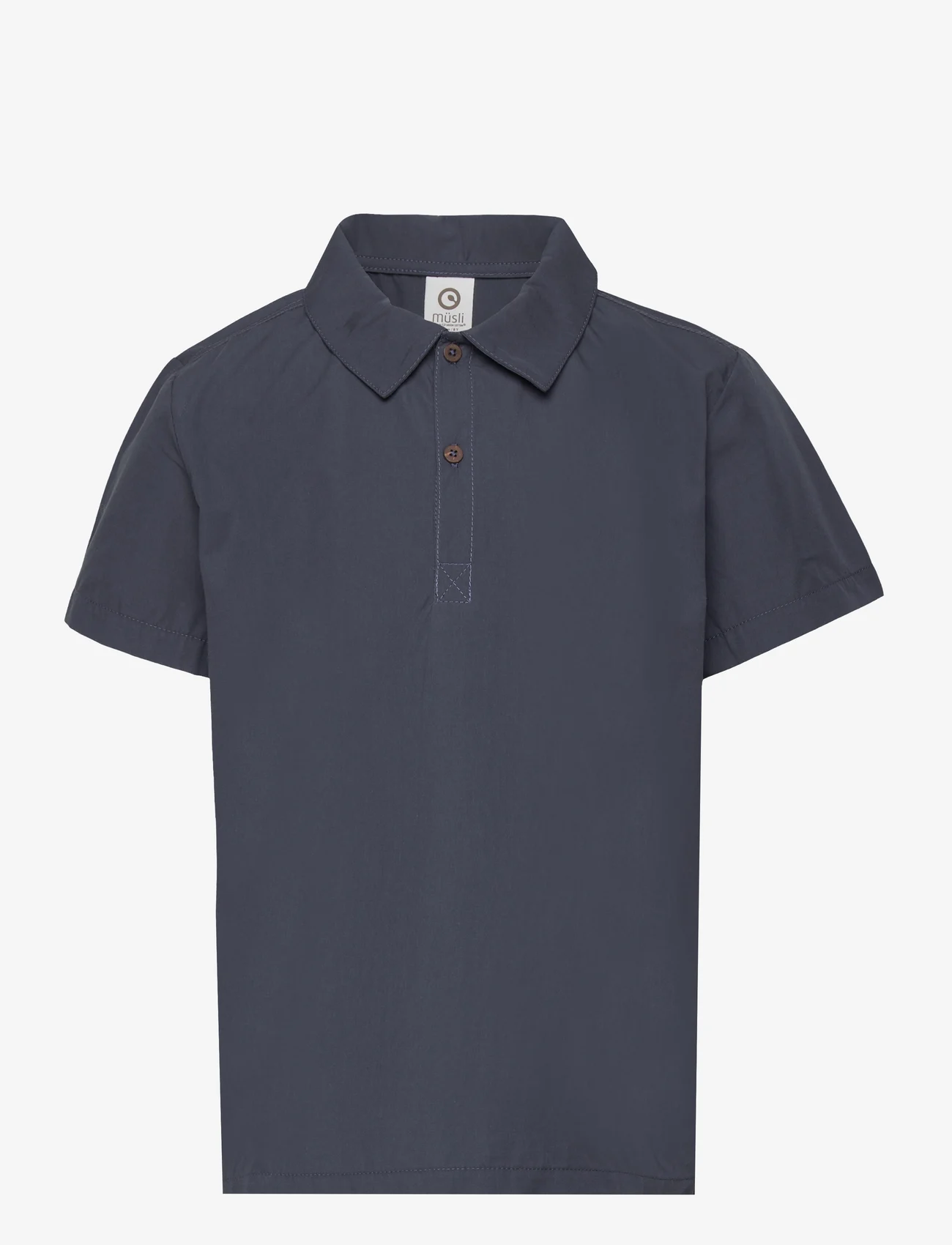 Müsli by Green Cotton - Poplin s/s shirt - polo marškinėliai - night blue - 0