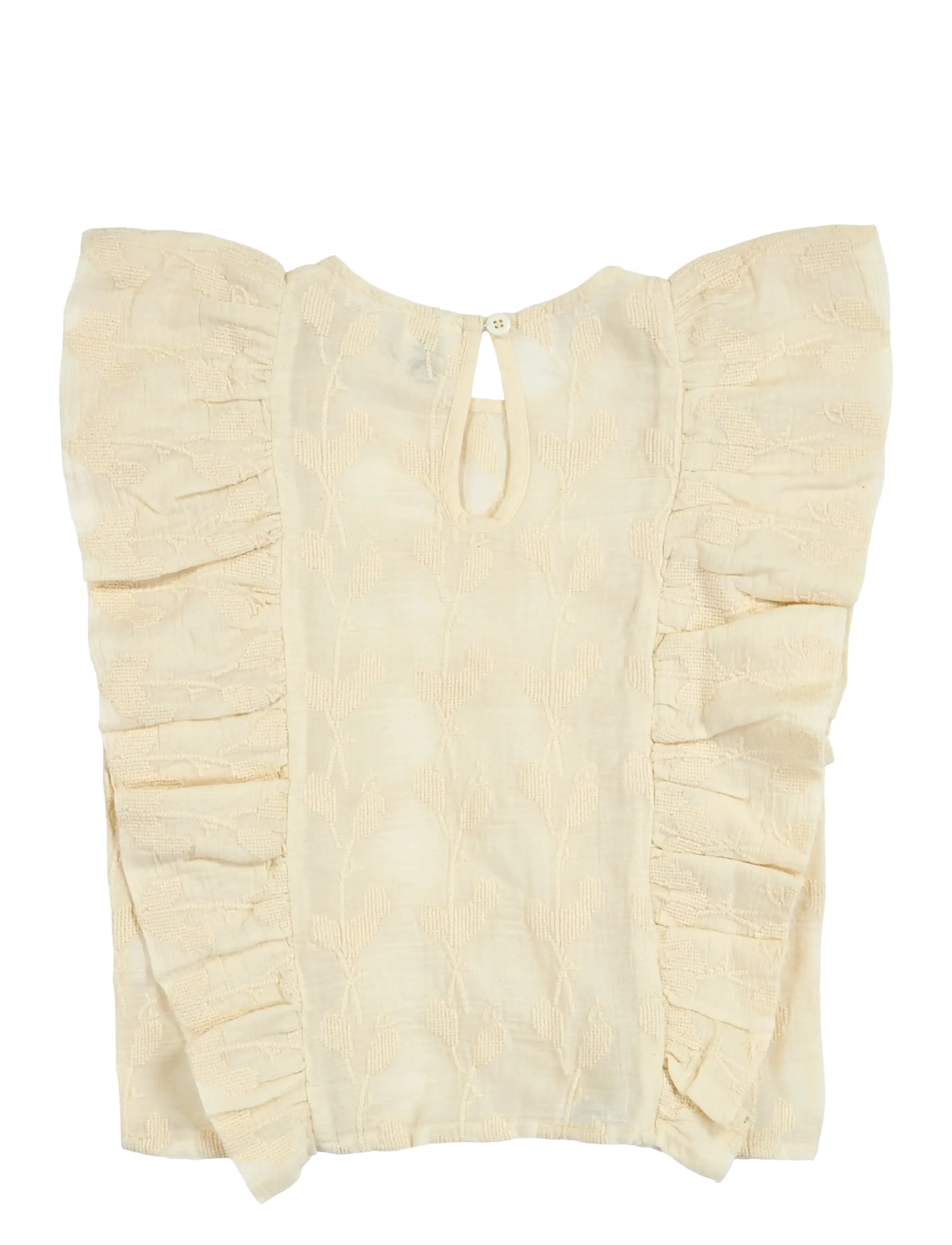 Müsli by Green Cotton - Poetry ruffle s/s T - chemisiers & tuniques - natural - 2
