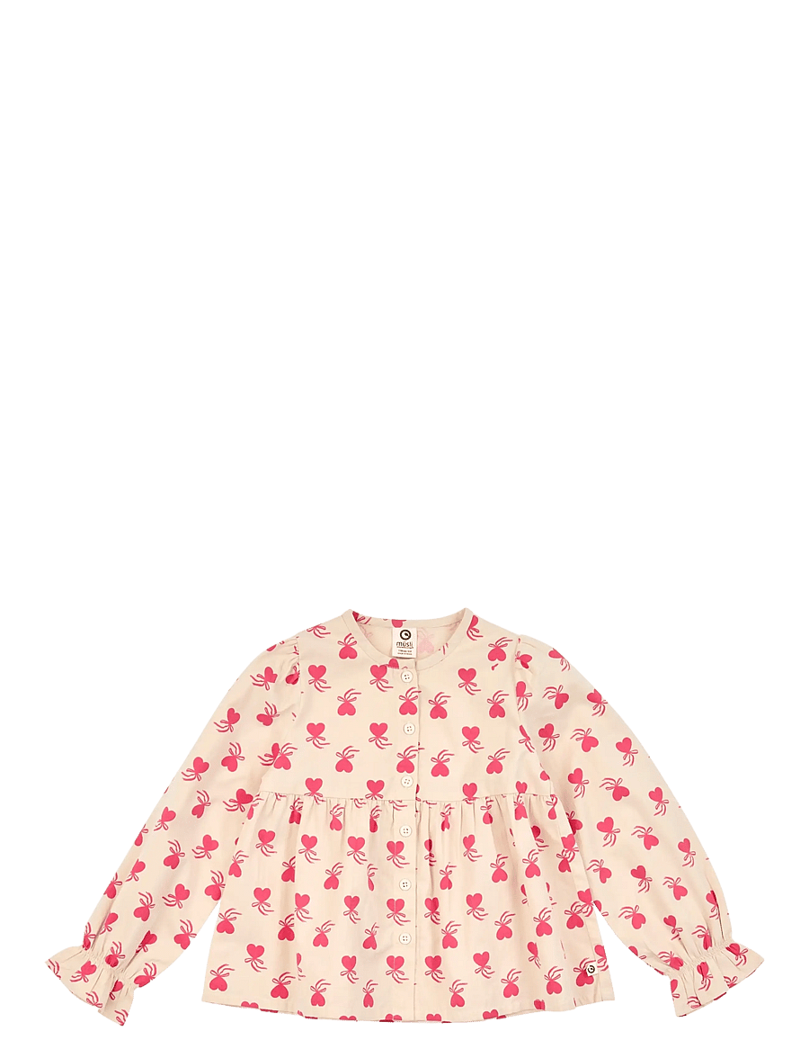 Müsli - Love letter l/s blouse - oak/ rouge red - 0