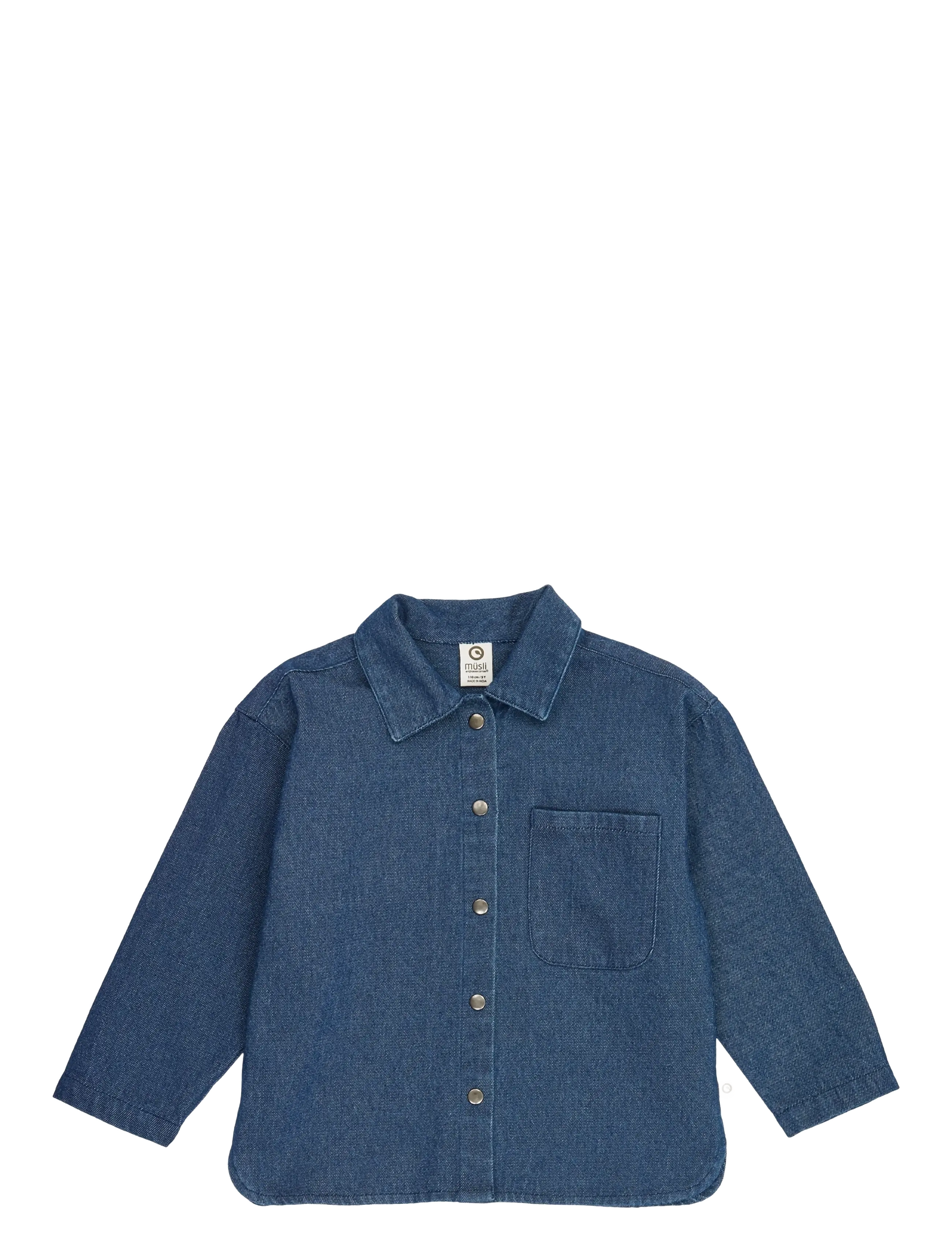 Müsli Denim l/s shirt - Shop efter størrelse - DENIM NAVY / navy