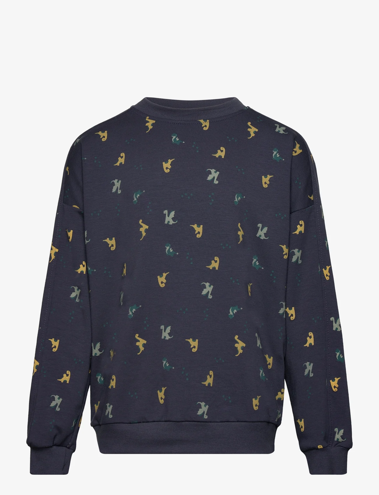 Müsli by Green Cotton - Dragon sweatshirt - sportiska stila džemperi - night blue/pine/moss/spa green - 0