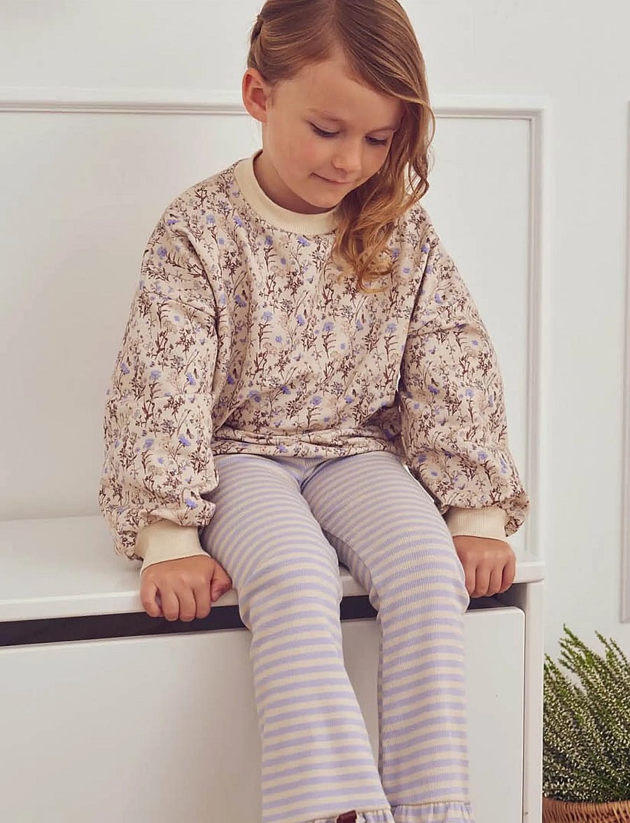 Müsli - Cornflower sweatshirt - sweatshirts - oak/ walnut/ mauve - 0
