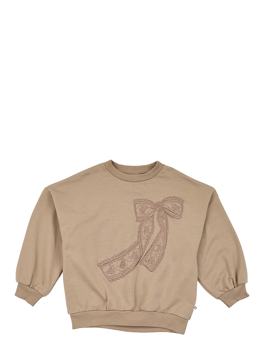 Müsli - Cozy me bow sweatshirt - sweatshirts - walnut - 1