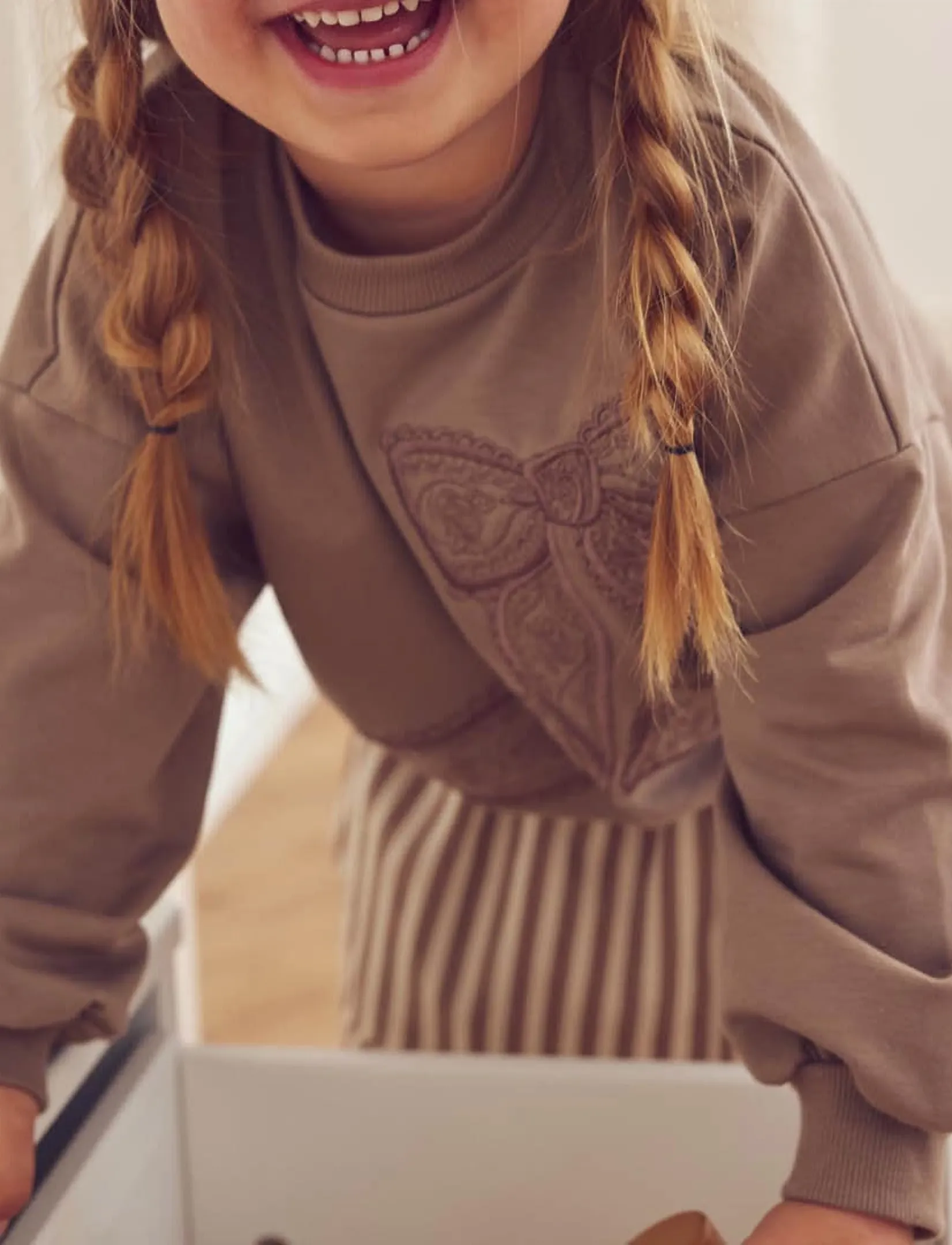 Müsli Cozy me bow sweatshirt - Sweatshirts & Kapuzenpullover - WALNUT / brown