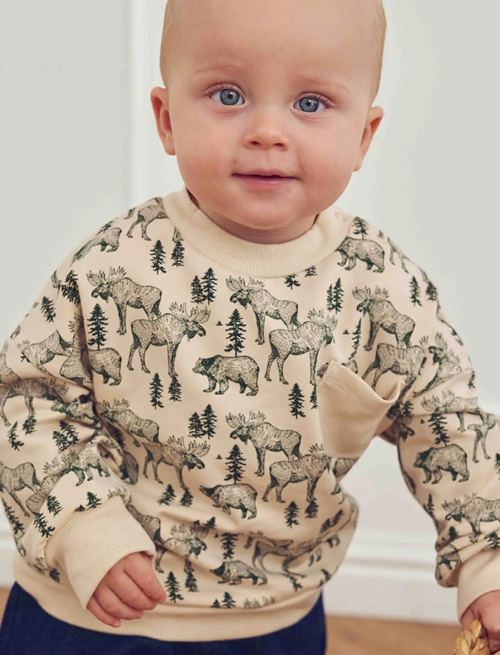 Müsli Forest sweatshirt baby - Sweatshirts & Kapuzenpullover - OAK/ FOREST GREEN / cream