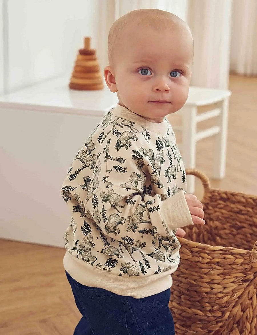 Müsli - Forest sweatshirt baby - sweatshirts - oak/ forest green - 4