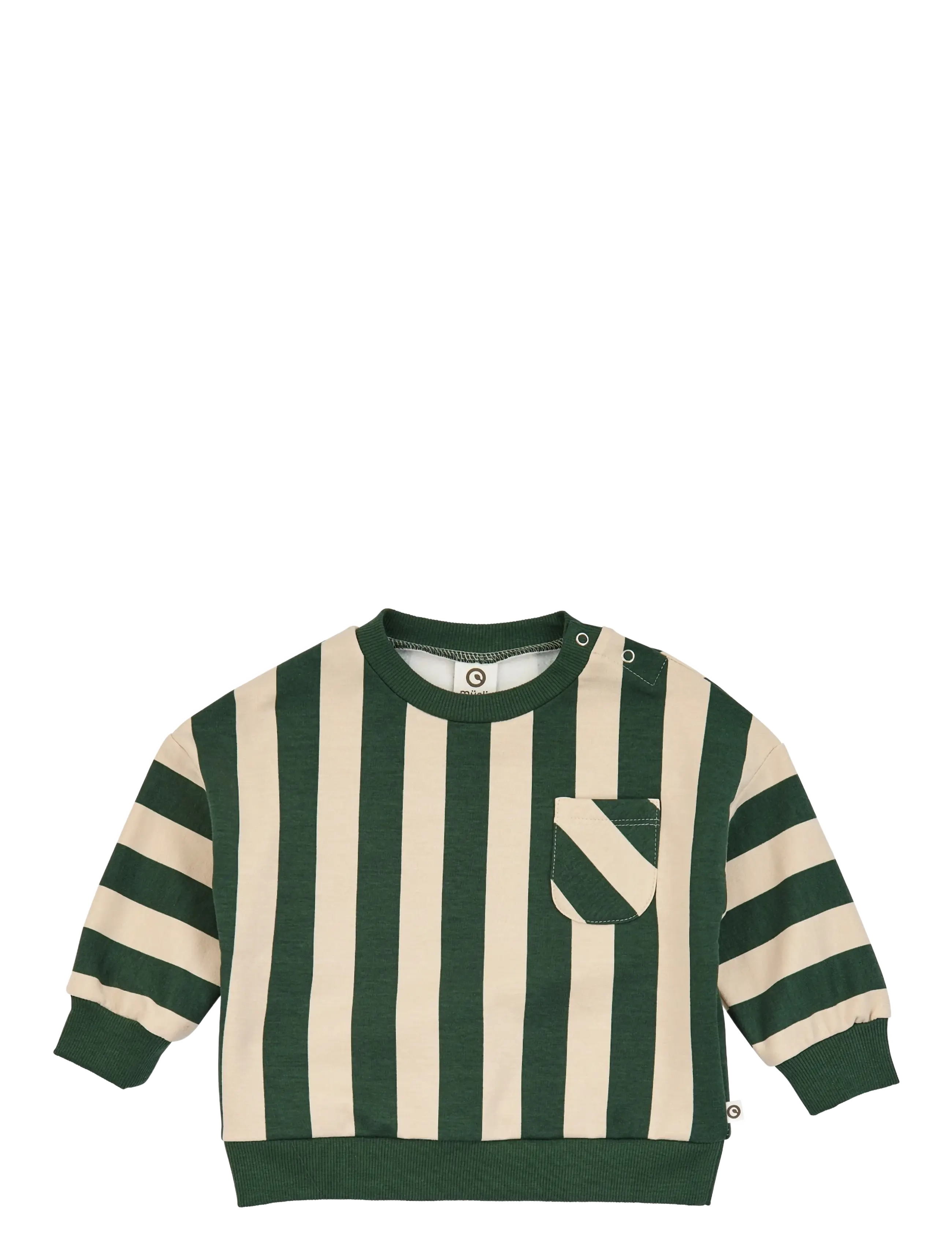 Müsli Stripe sweatshirt baby - Kleidung - OAK/ FOREST GREEN / green