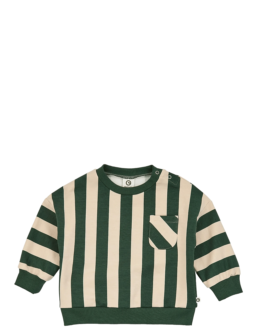 Müsli - Stripe sweatshirt baby - sweatshirts - oak/ forest green - 0