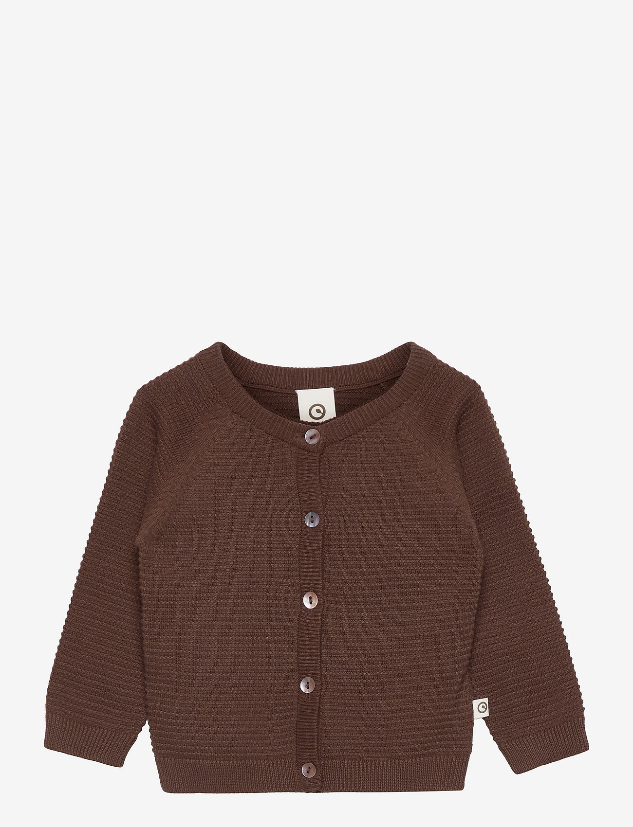 Müsli by Green Cotton - Knit cardigan baby - brownie - 0