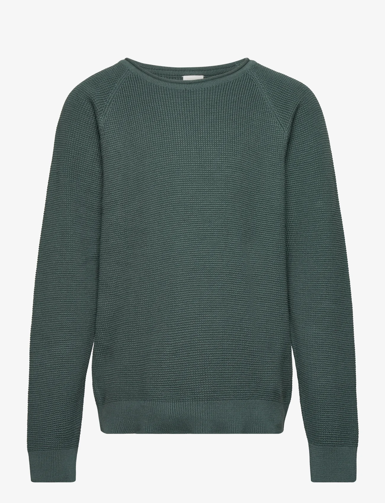 Müsli by Green Cotton - Knit raglan sweater - tröjor - pine - 0