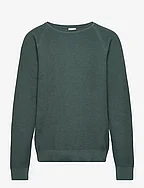 Knit raglan sweater - PINE