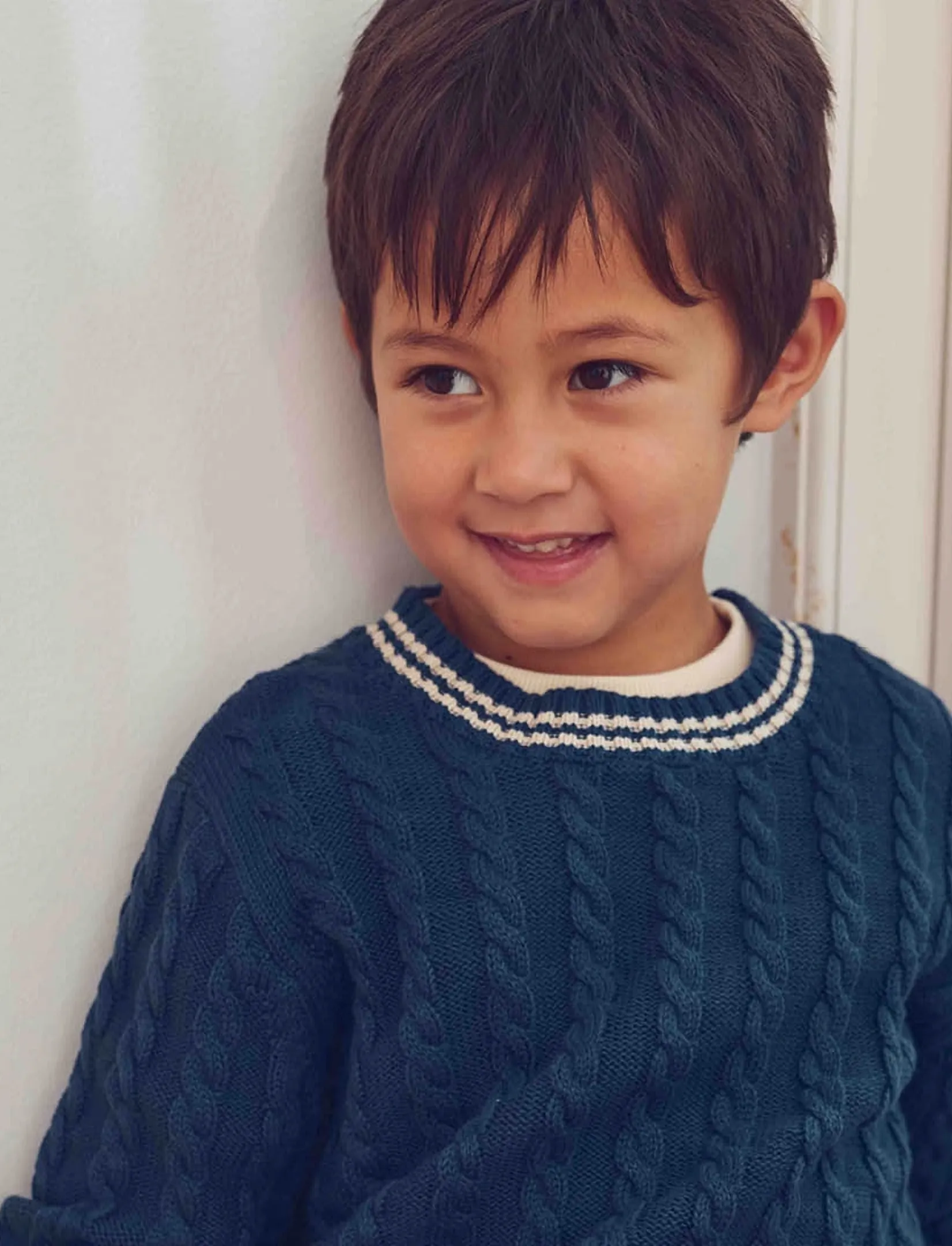 Müsli - Knit cable sweater - navy - 0