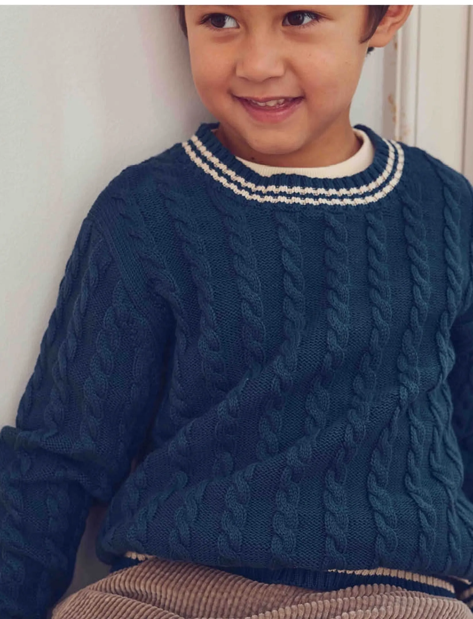 Müsli - Knit cable sweater - navy - 3