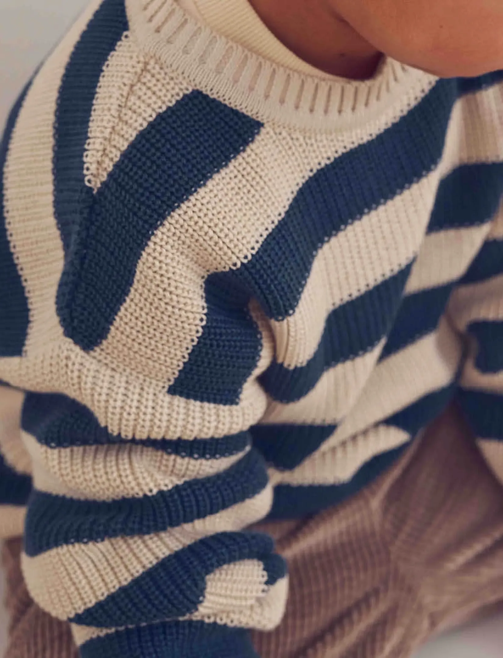 Müsli - Knit stripe sweater - navy - 0