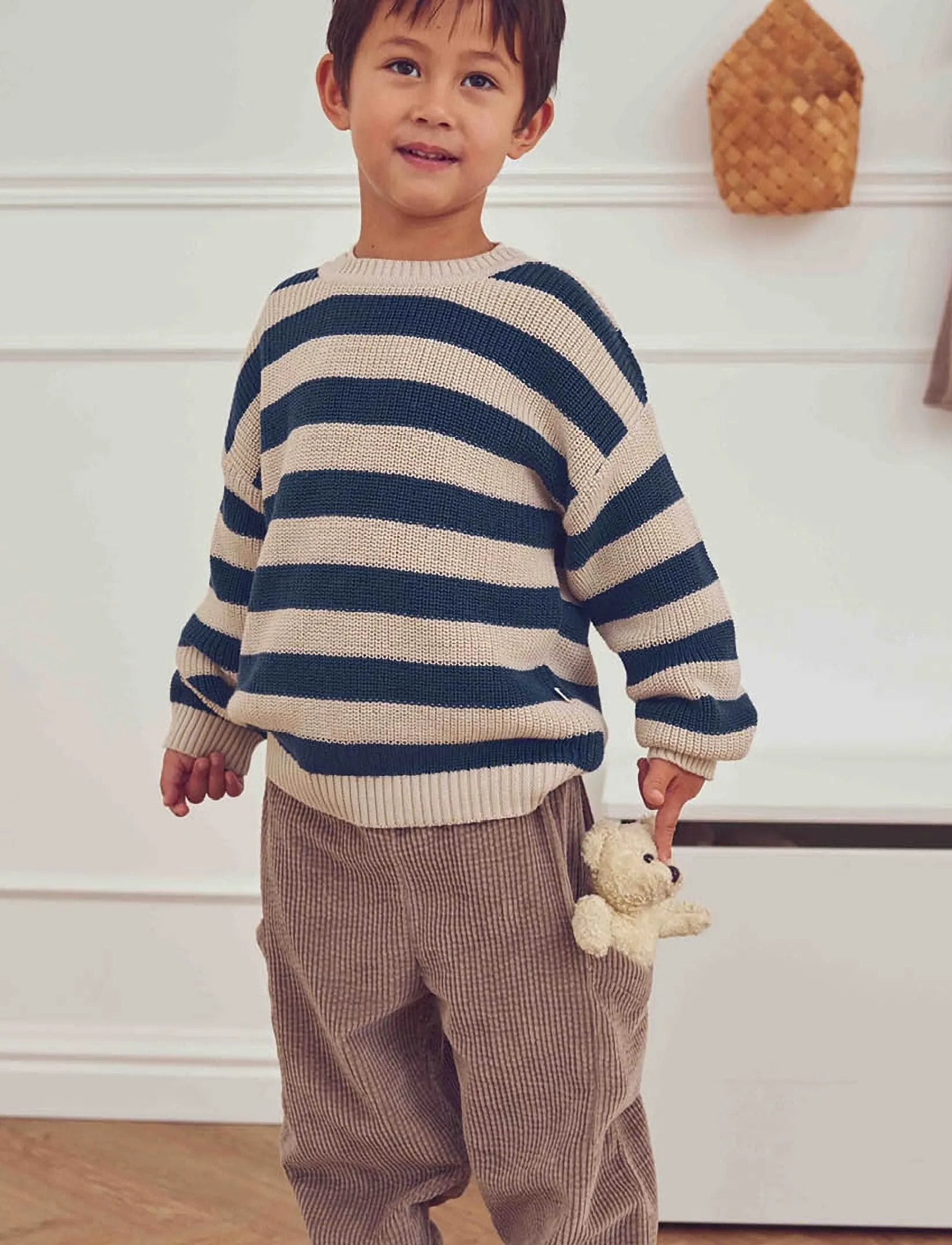 Müsli - Knit stripe sweater - navy - 5