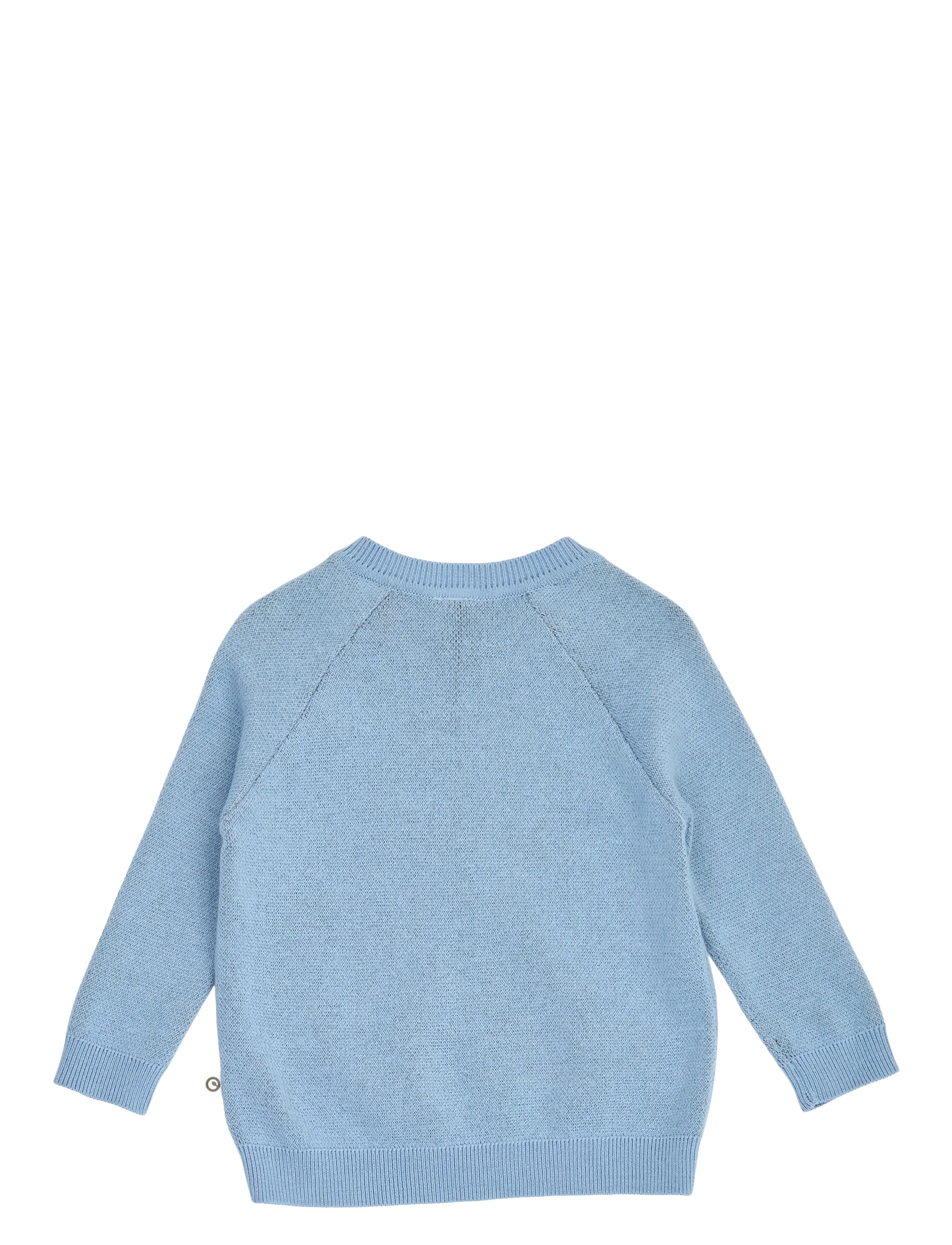 Müsli - Storybook knit jacquard sweater baby - soft blue - 2