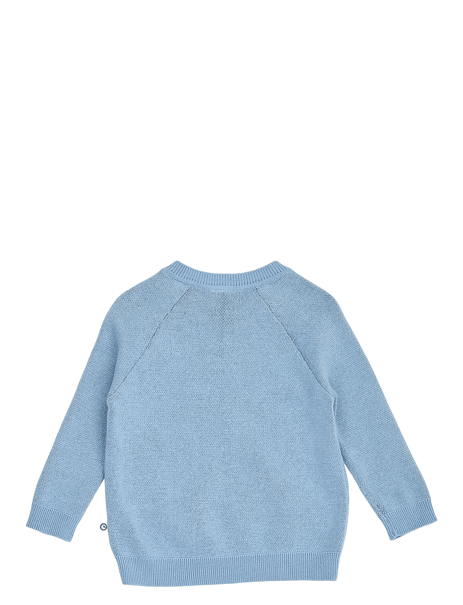 Müsli - Storybook knit jacquard sweater baby - soft blue - 2