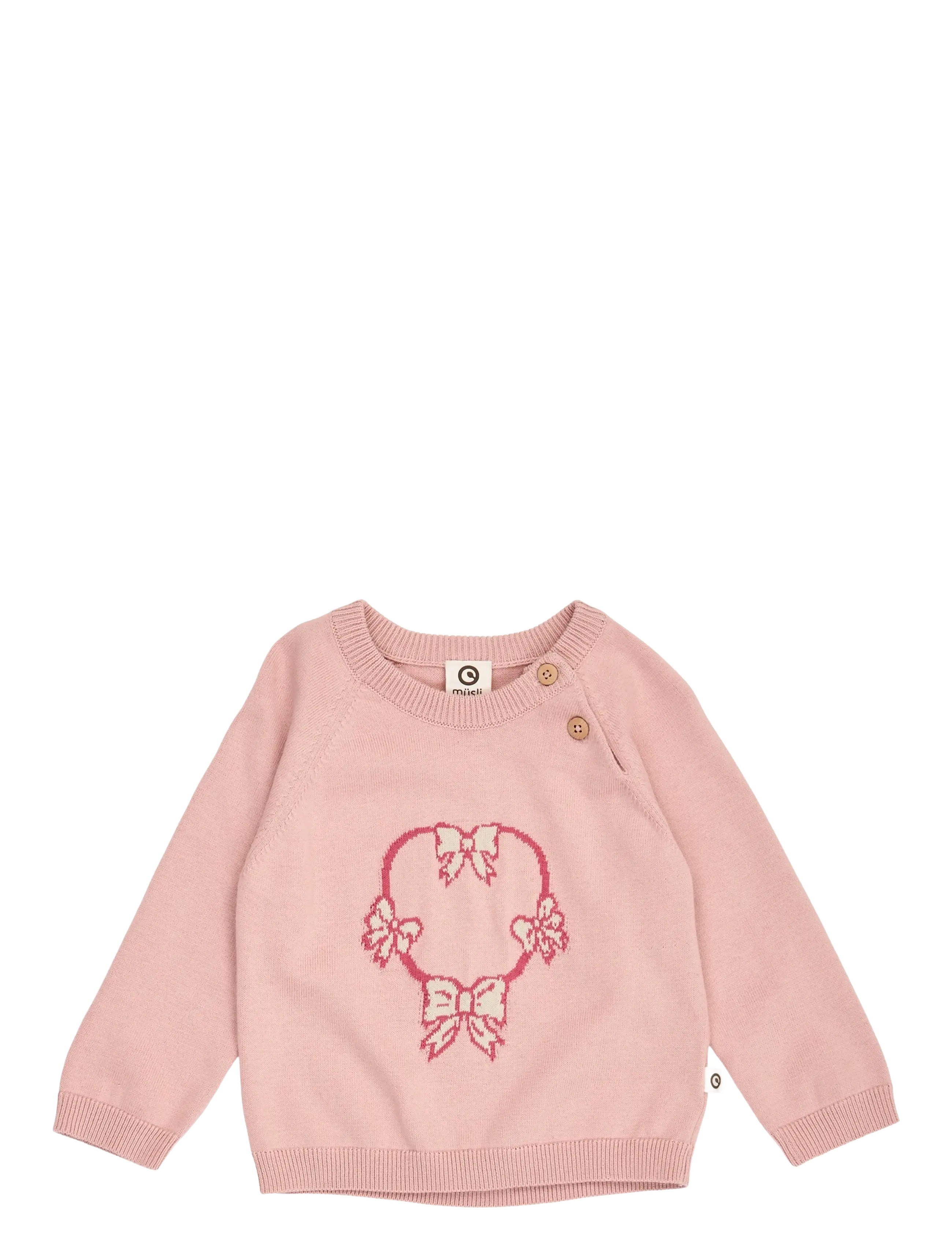 Müsli Love knit jacquard sweater baby - Shop efter størrelse - BLUSH / pink/rose