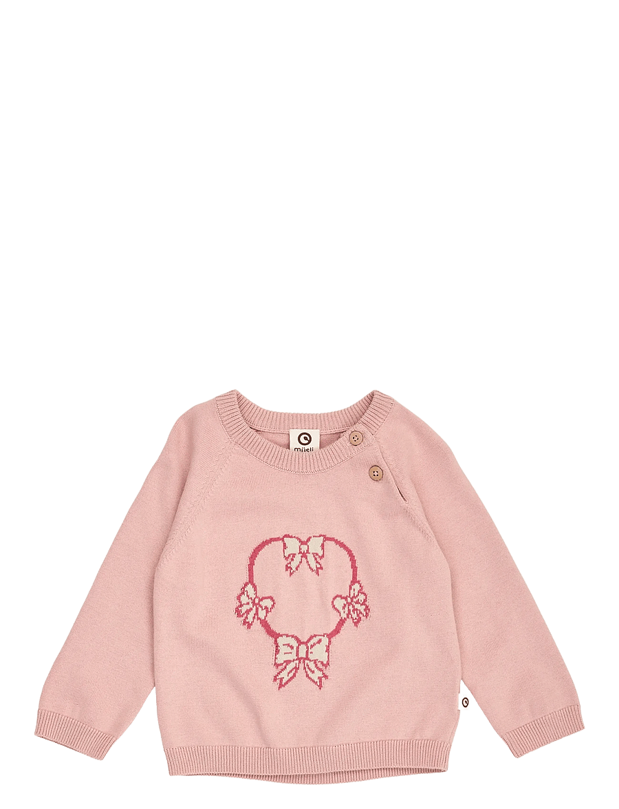 Müsli - Love knit jacquard sweater baby - blush - 1