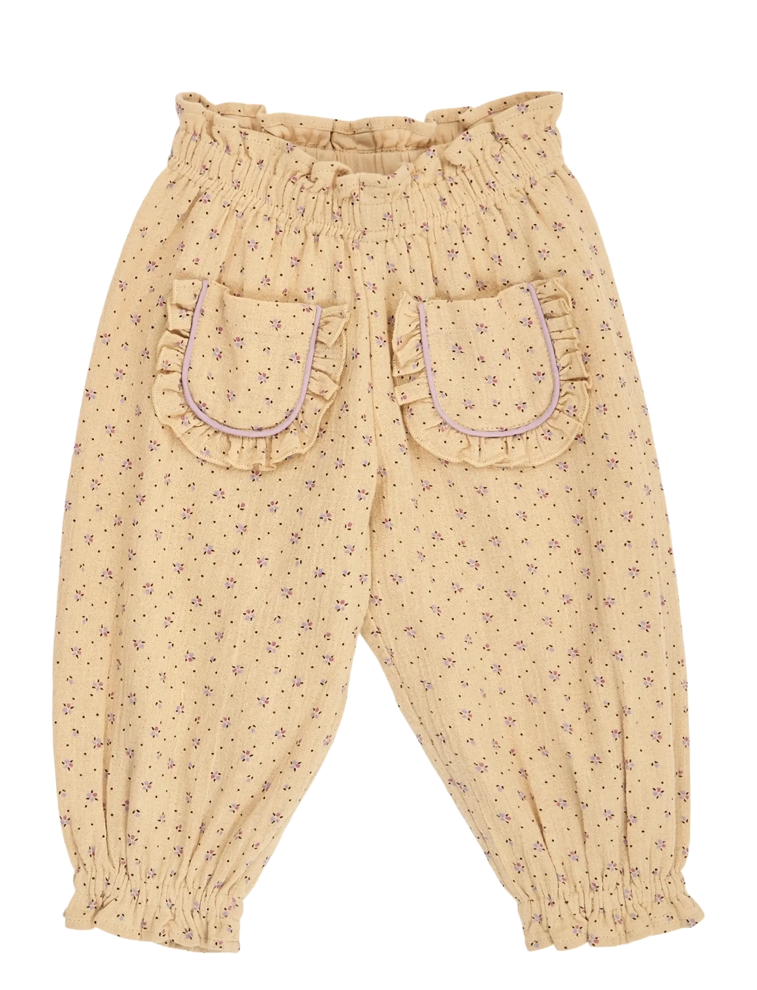 Müsli by Green Cotton Tulip volume pocket pants baby - Babybyxor - SAFARI/ BLOOM/ DREAM / beige