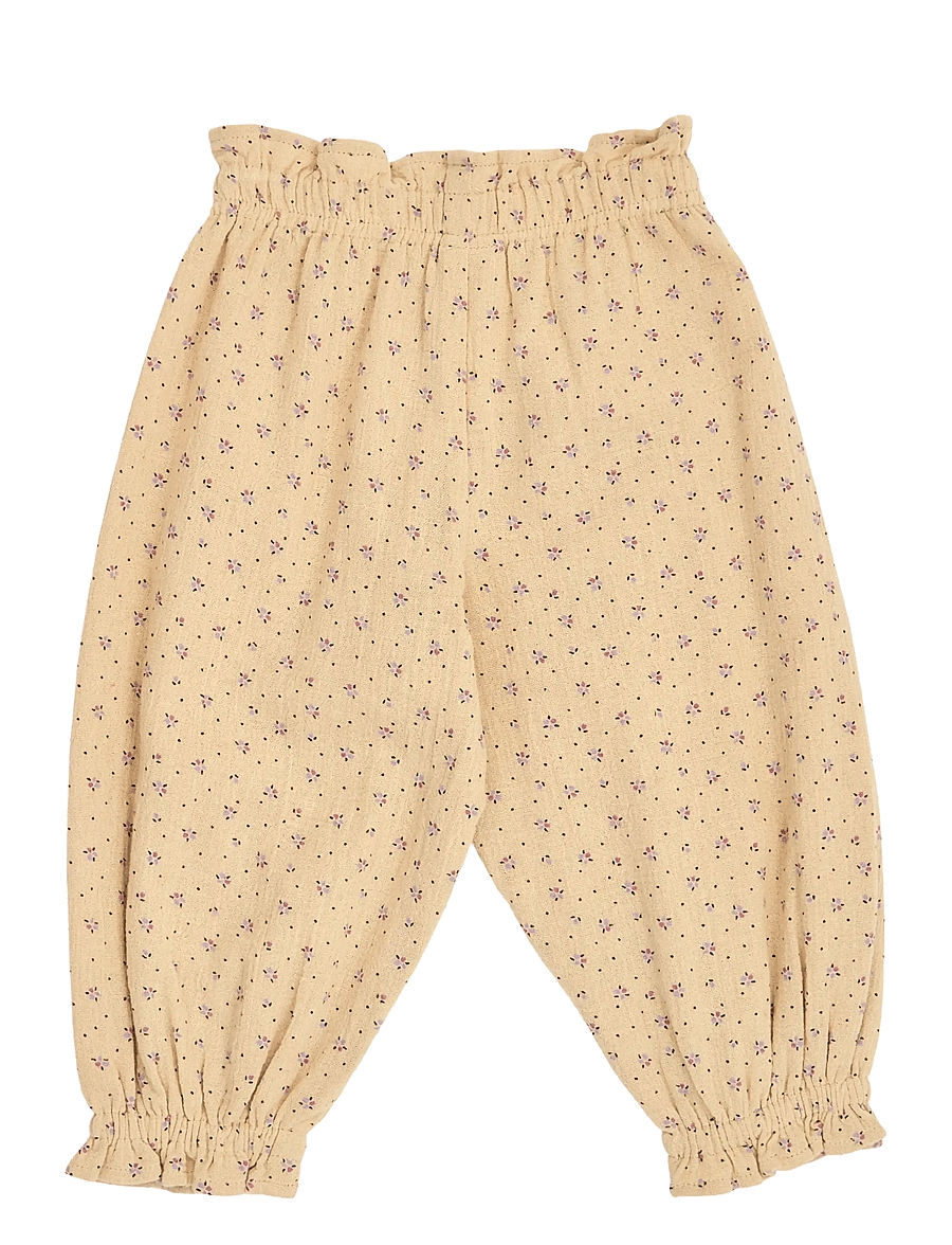 Müsli by Green Cotton - Tulip volume pocket pants baby - babybukser - safari/ bloom/ dream - 1