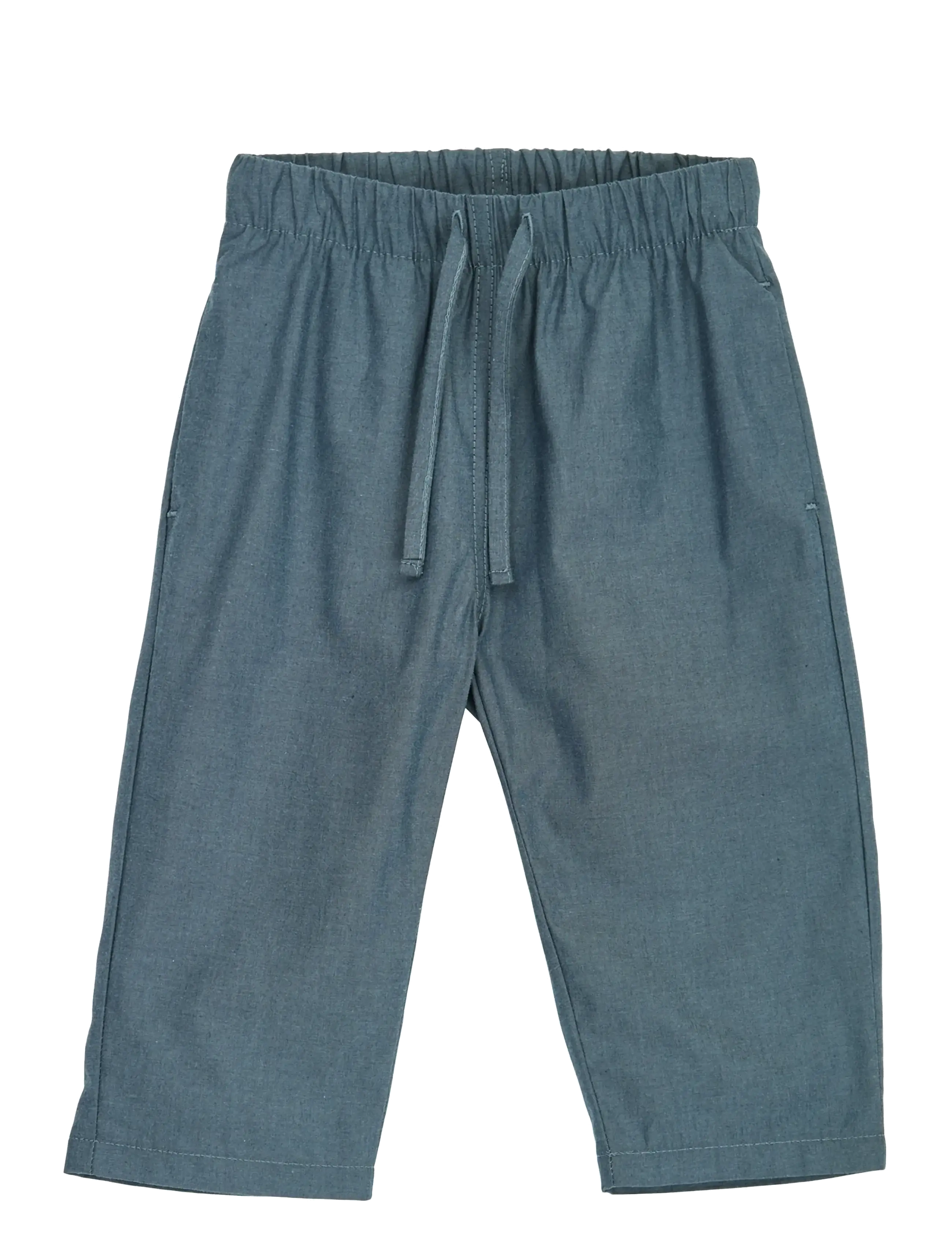 Müsli by Green Cotton Chambray pants baby - Bukser - CHAMBRAY / blue