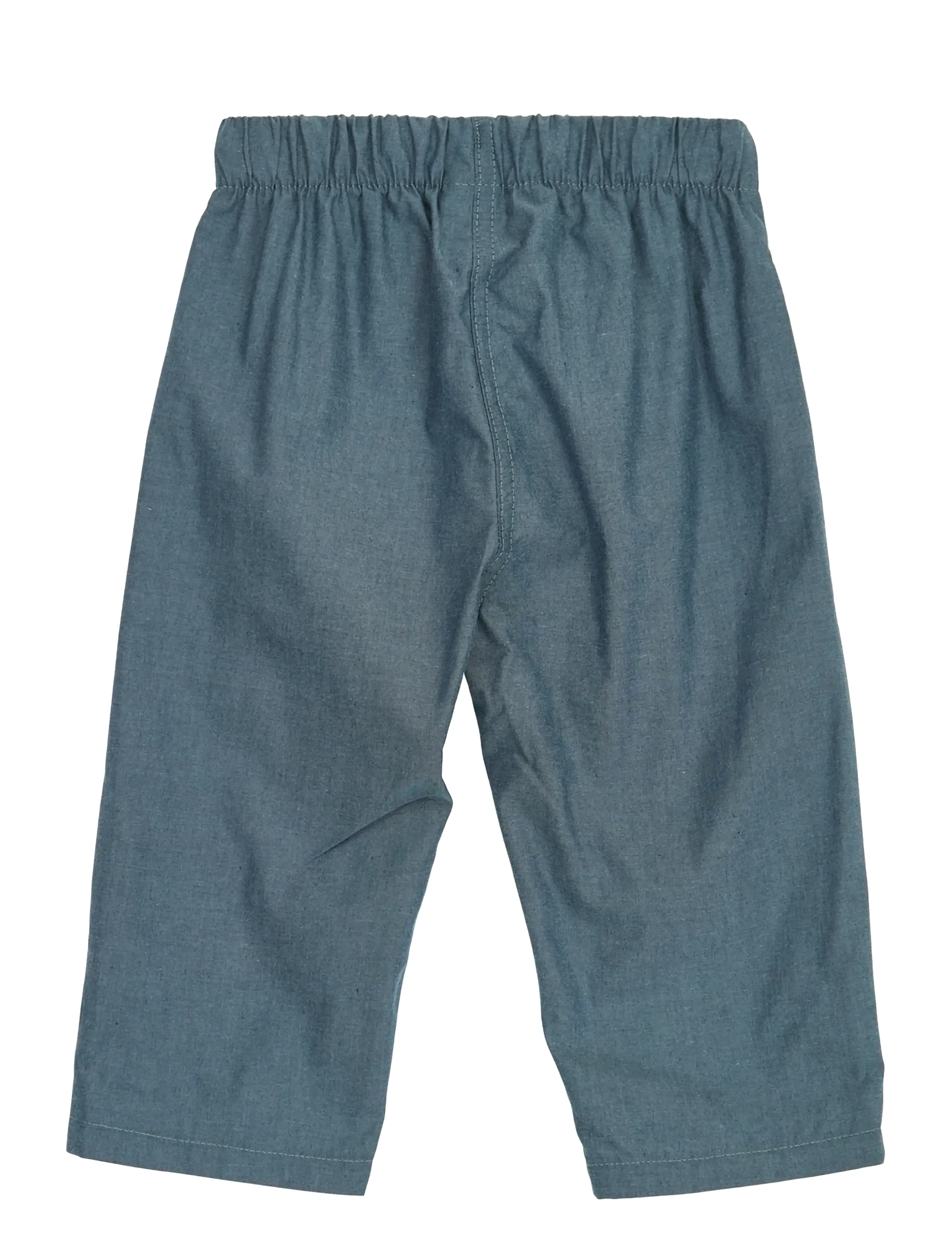 Müsli by Green Cotton - Chambray pants baby - babybukser - chambray - 1