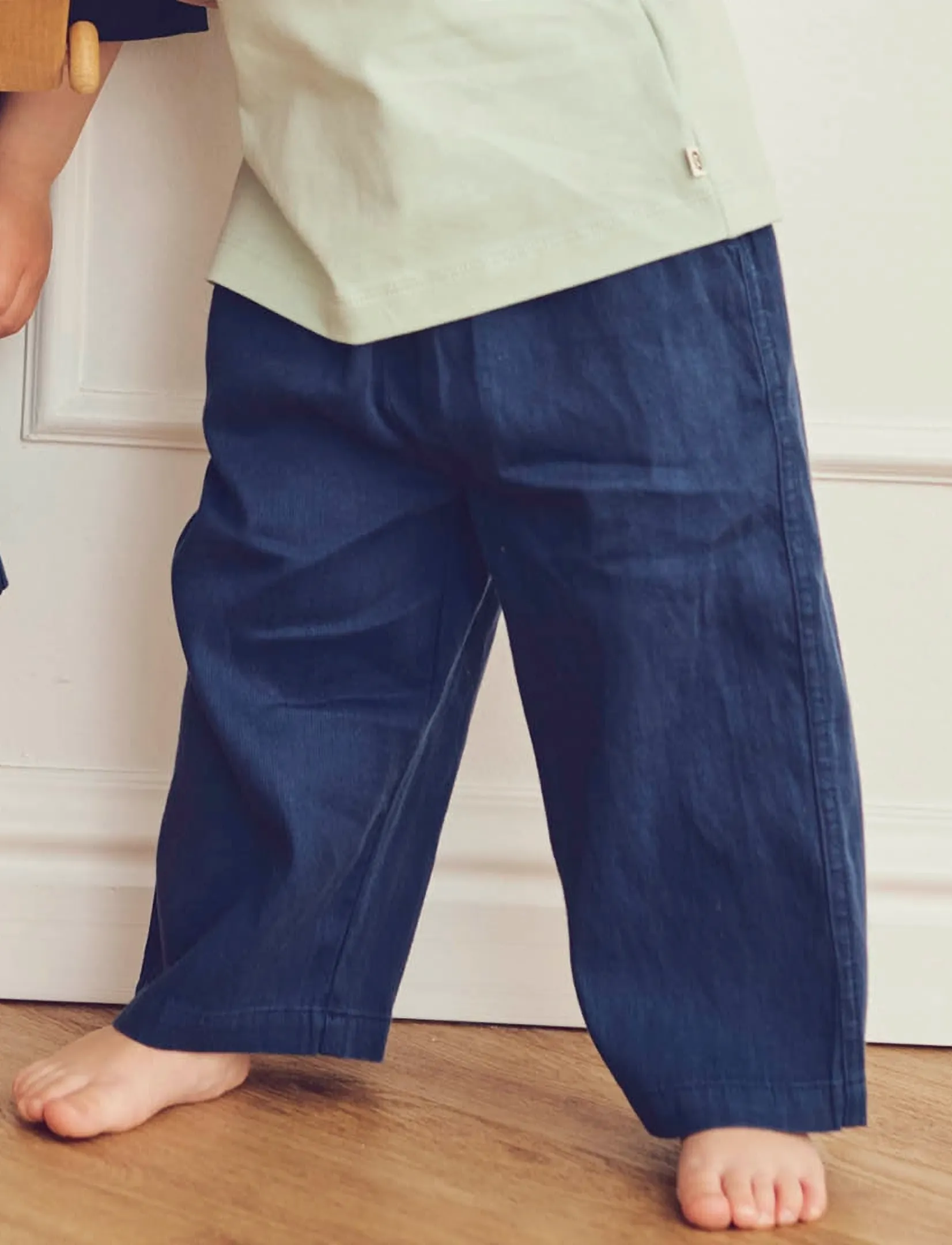 Müsli by Green Cotton - Twill pants baby - babybukser - navy - 3