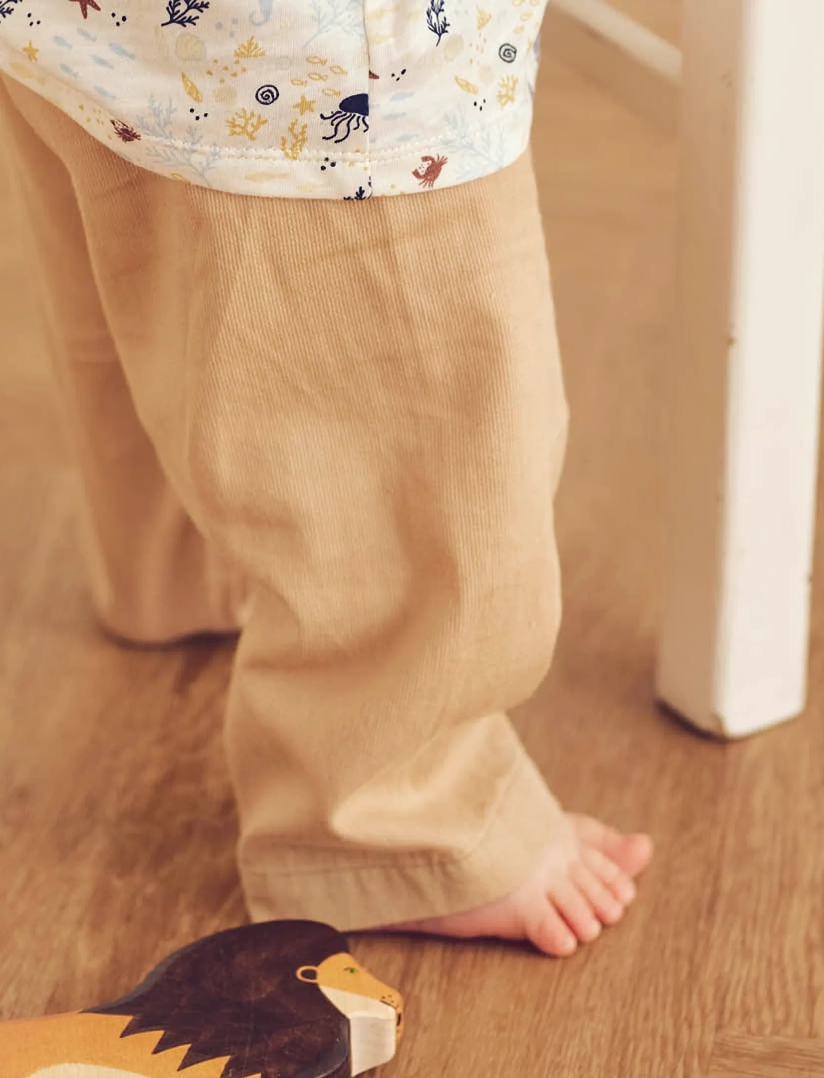 Müsli by Green Cotton Twill pants baby - Bukser - SAFARI / beige