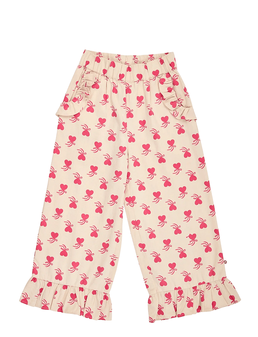 Müsli - Love letter frill wide leg pants - oak/ rouge red - 1
