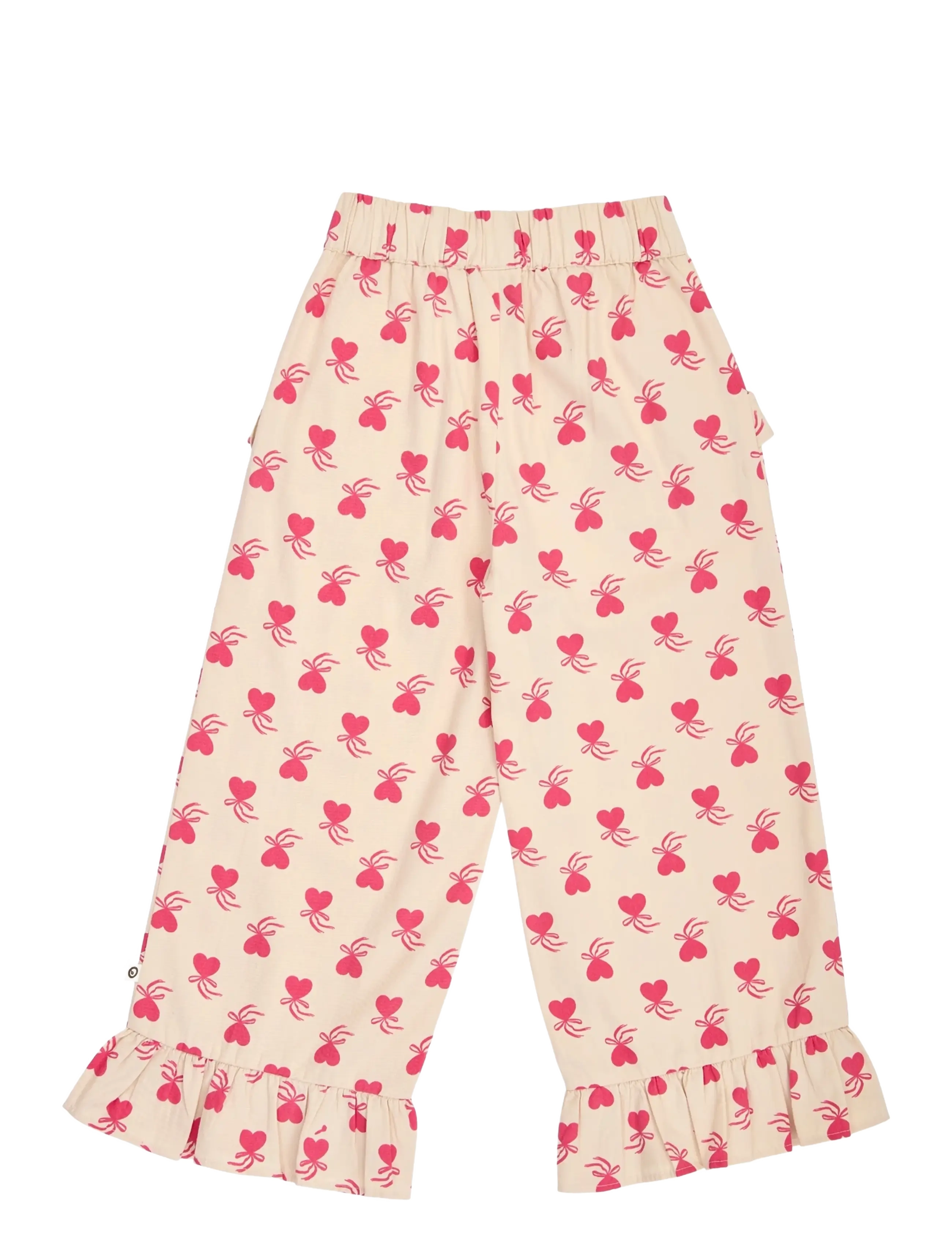 Müsli - Love letter frill wide leg pants - oak/ rouge red - 2
