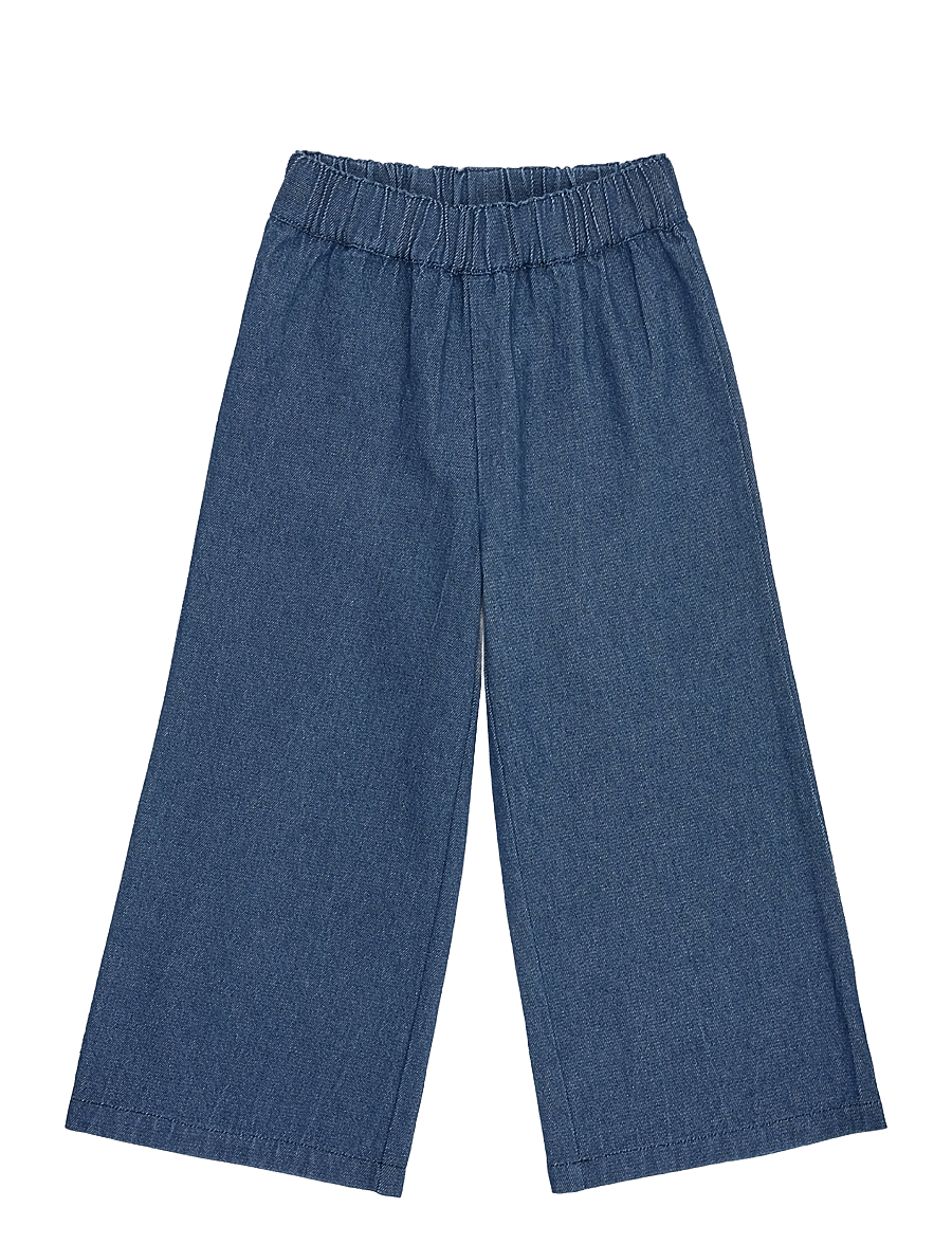 Müsli - Denim wide leg pants - denim navy - 0