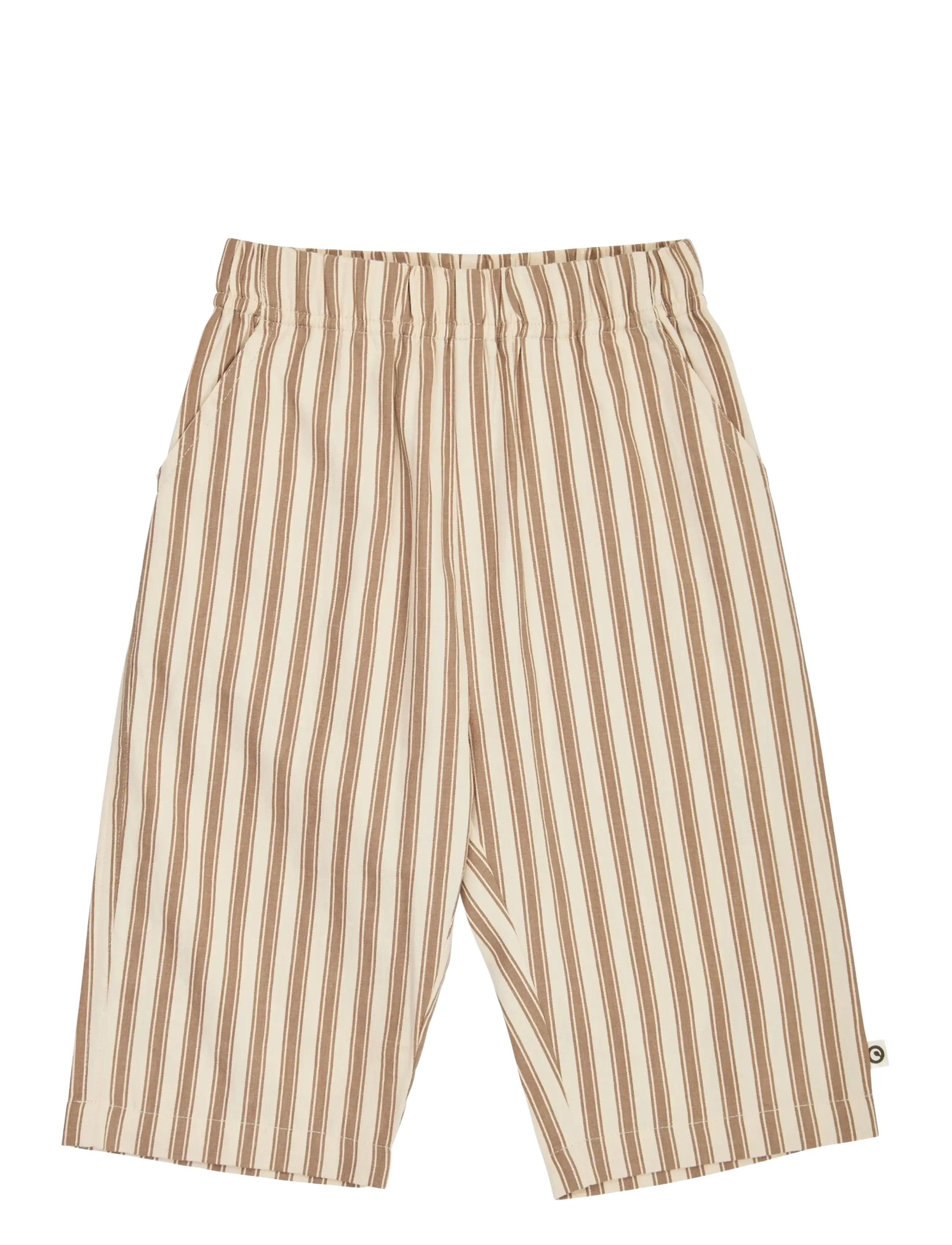 Müsli Woven stripe pants baby - Shop efter størrelse - OAK/ WALNUT / brown