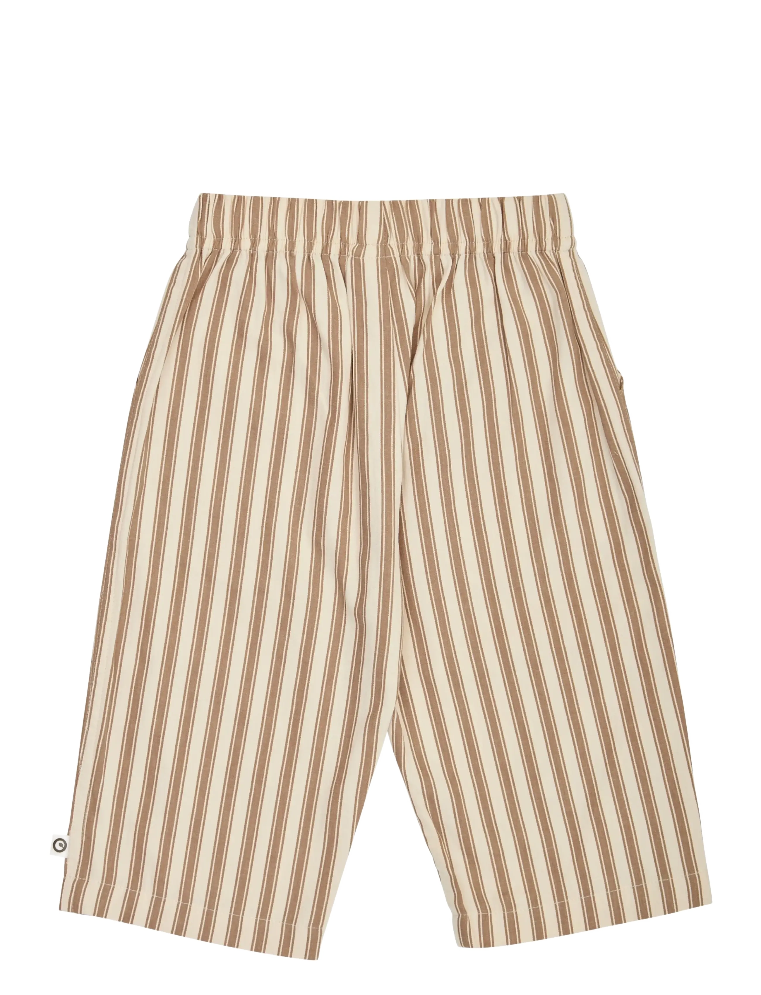 Müsli - Woven stripe pants baby - oak/ walnut - 2