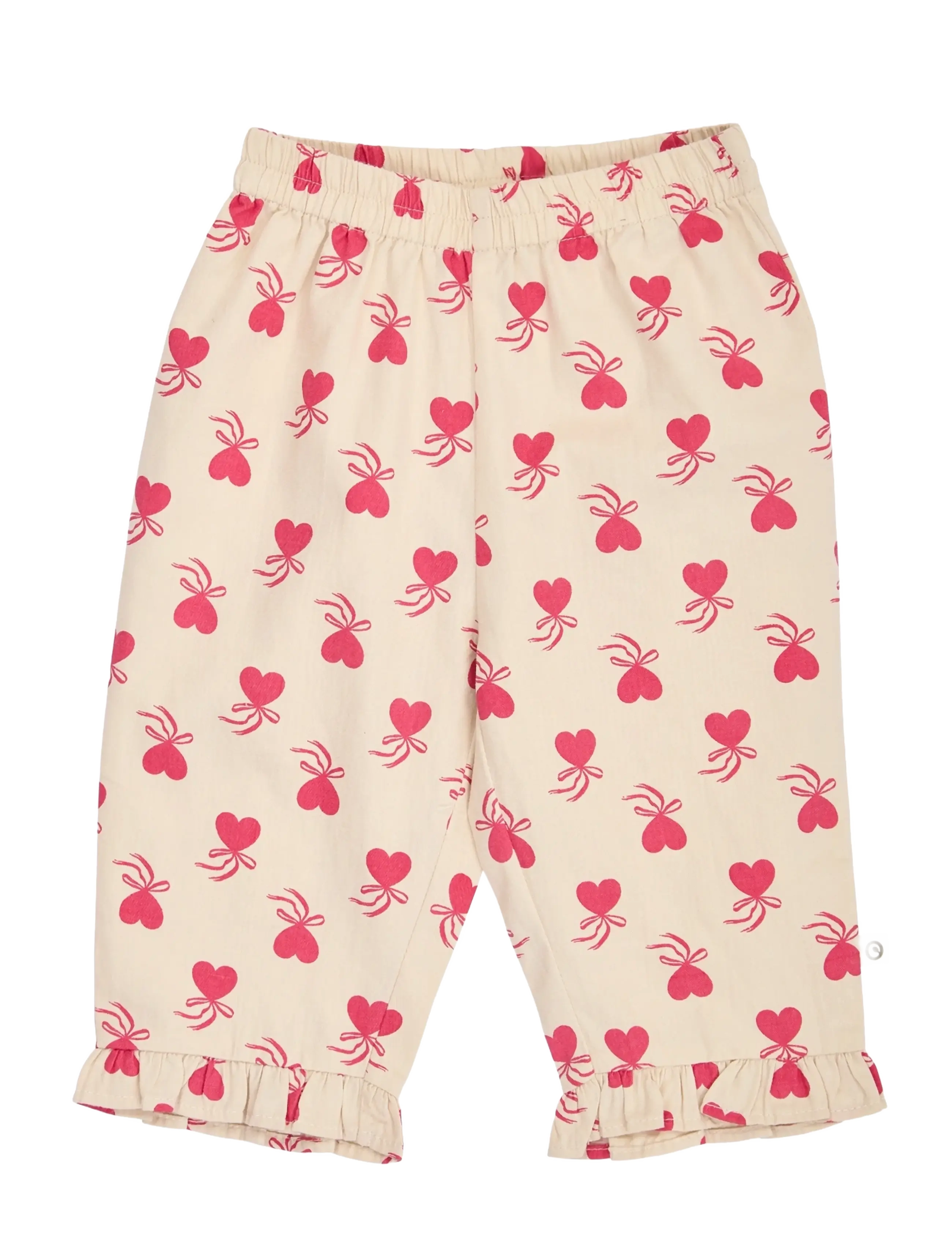 Müsli Love letter frill pants baby - Baby 44-92 - OAK/ ROUGE RED / cream