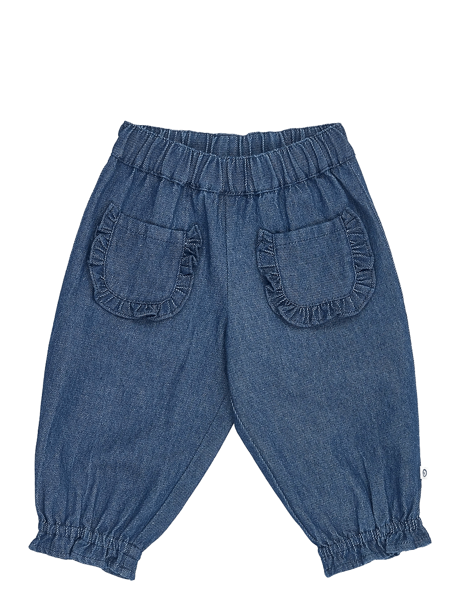 Müsli - Denim frill pocket pants baby - loose jeans - denim navy - 1