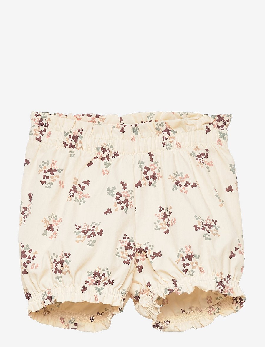 Müsli by Green Cotton - Flora poplin bloomers - buttercream - 0
